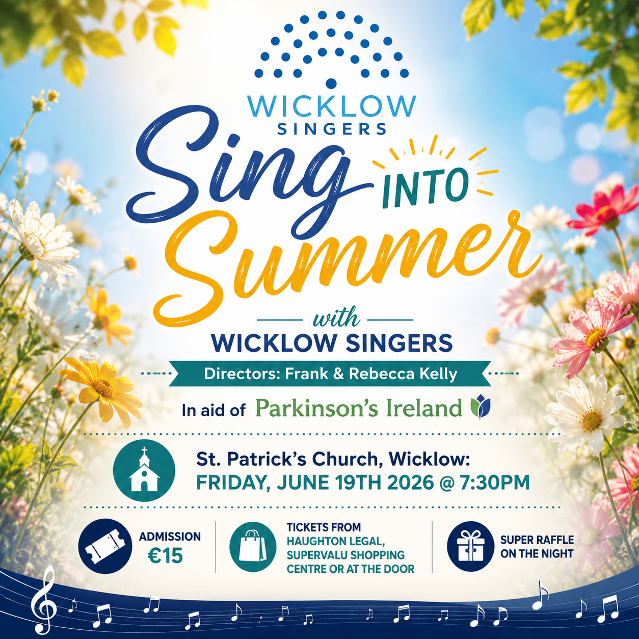 Sing into Summer with Wicklow Singers @ St. Patrick's Church