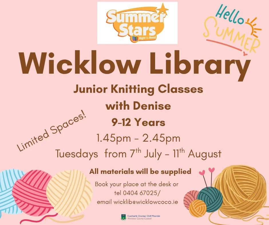 Junior Knitting Classes @ Wicklow Library