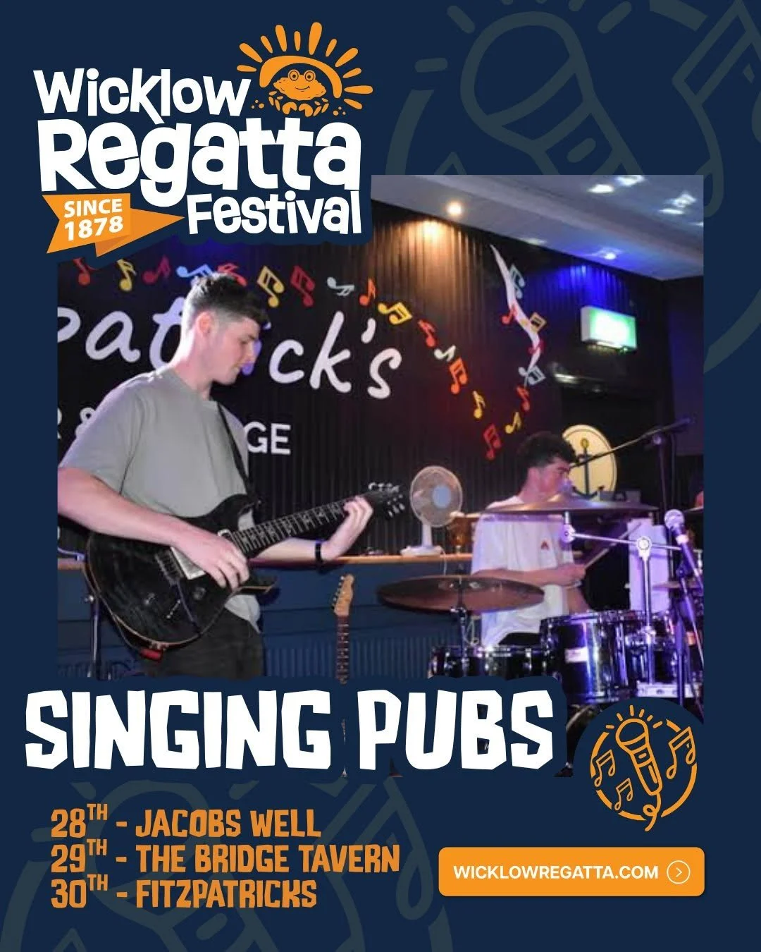 Wicklow Regatta Singing Pubs - Various Locations