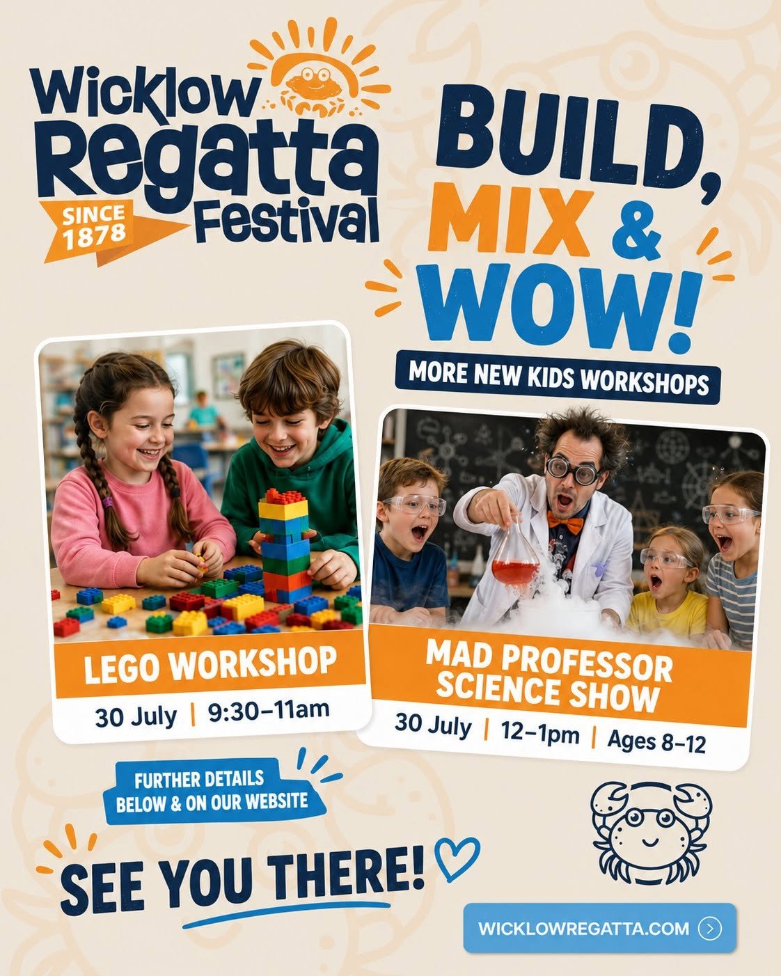 Wicklow Regatta Kids Build, Mix &amp; Wow @ De La Salle Pastoral Centre