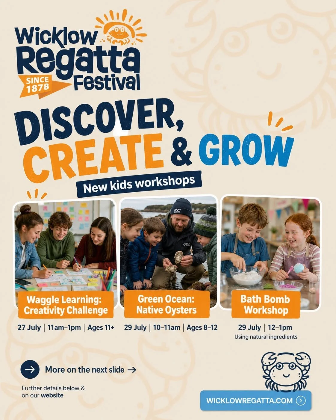 Wicklow Regatta Kids Discover, Create &amp; Grow Workshops @ De La Salle Pastoral Centre