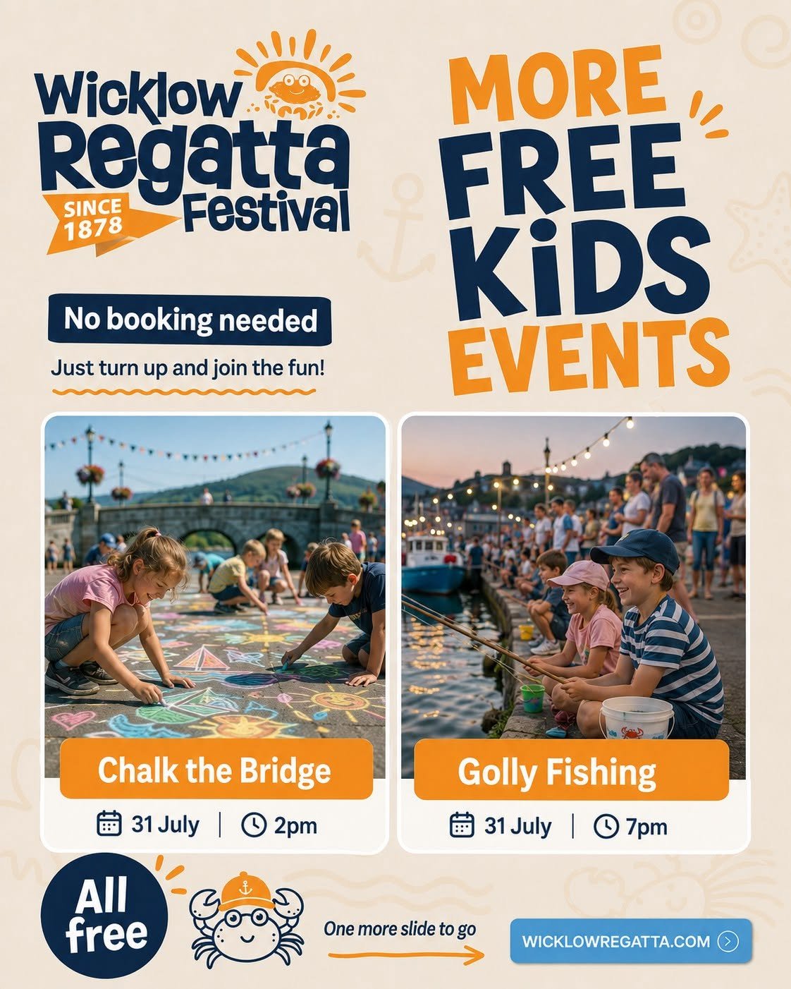 Wicklow Regatta Chalk The Bridge &amp; Golly Fishing @ Parnell Bridge