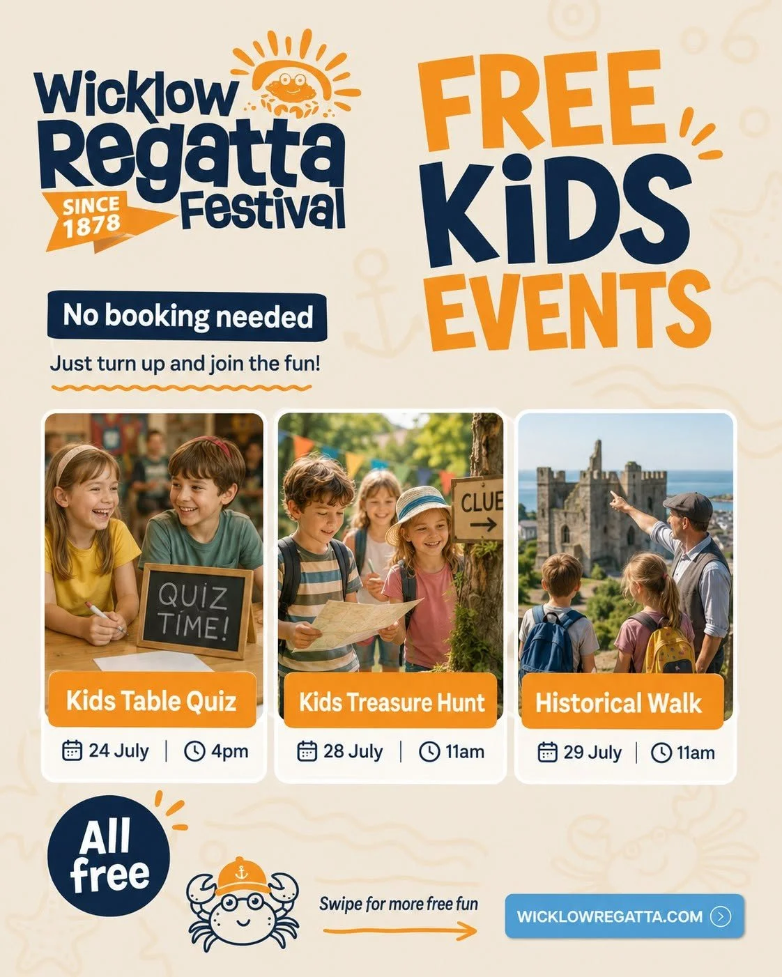 Wicklow Regatta Kids Quiz / Treasure Hunt / Heritage Walk