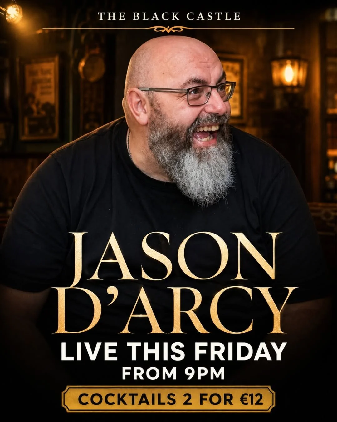 Live Music with Jason D’Arcy @ the Black Castle Bar