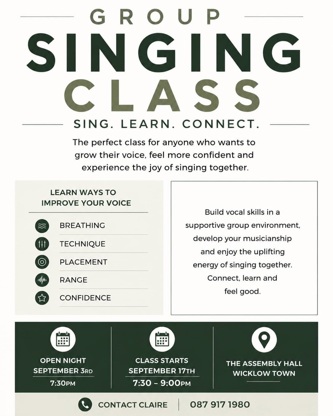 Group Singing Class - Open Night @ The Assembly Hall
