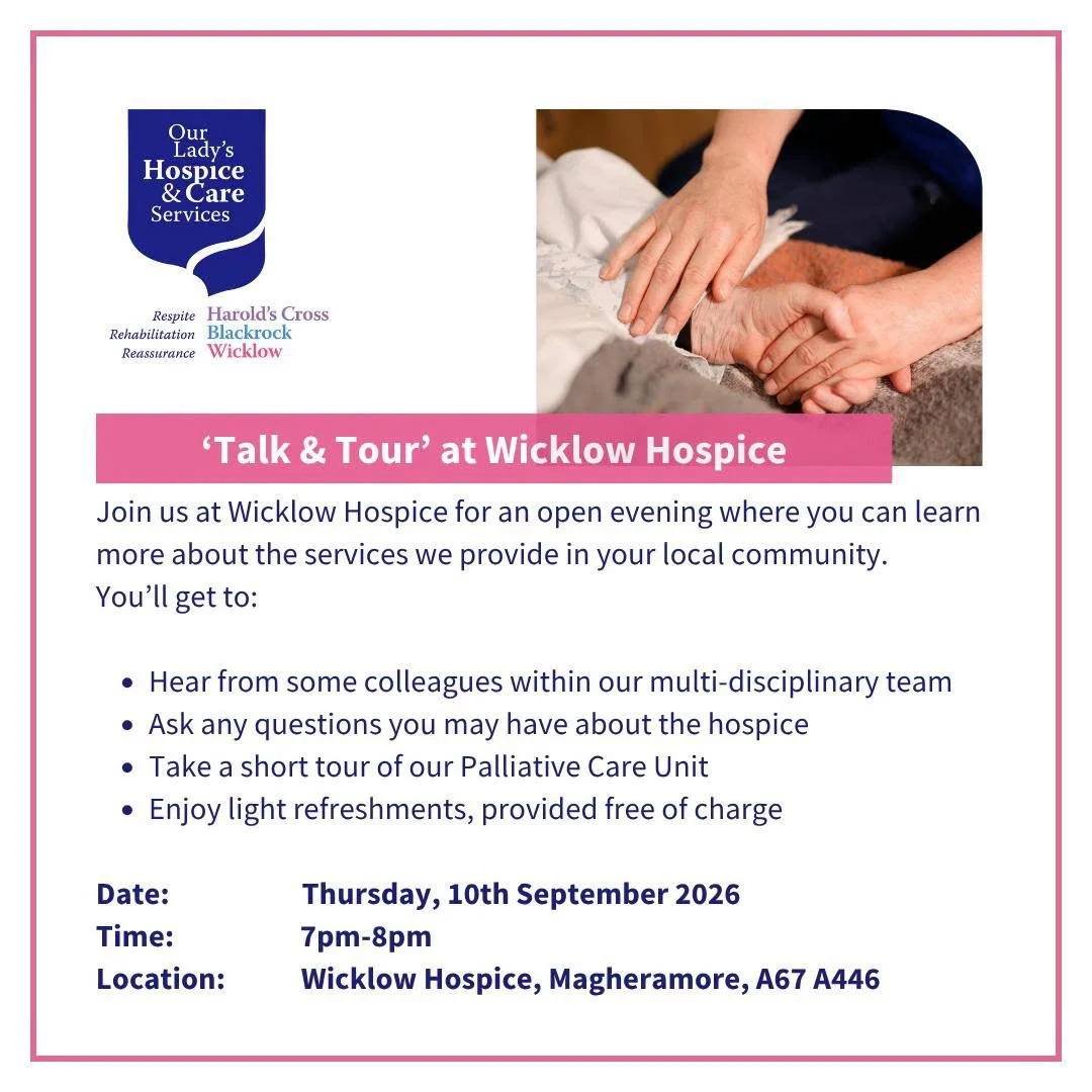 Talk &amp; Tour @ Wicklow Hospice