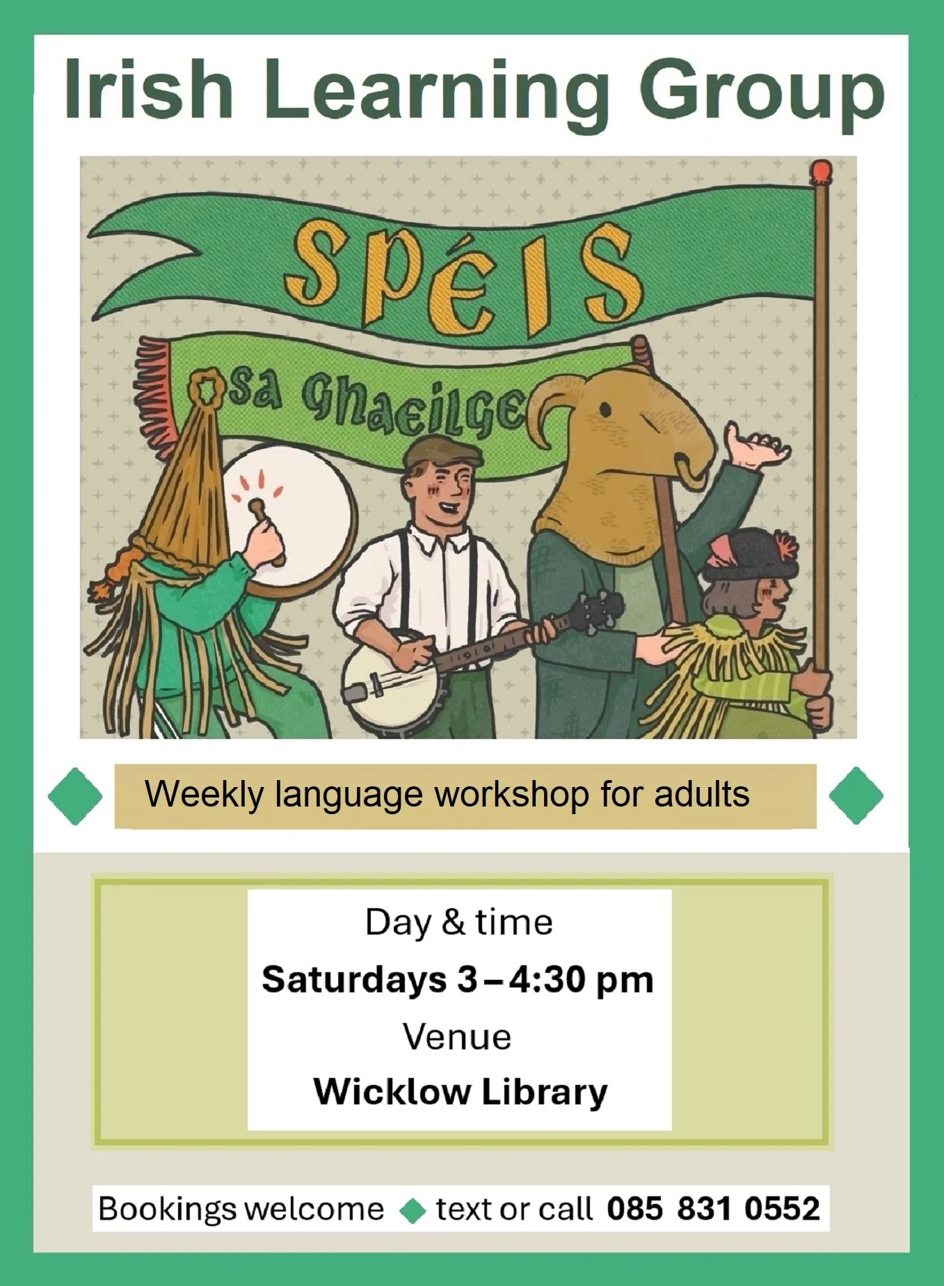 Irish Learning Group at Wicklow Library