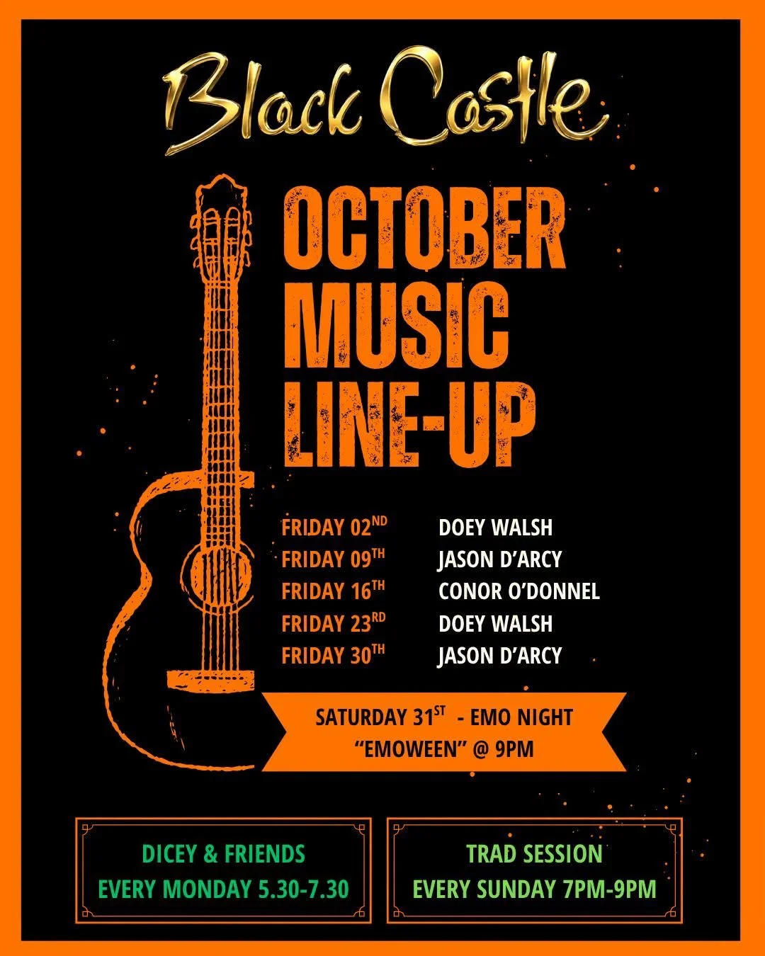 Live Music @ the Black Castle Bar