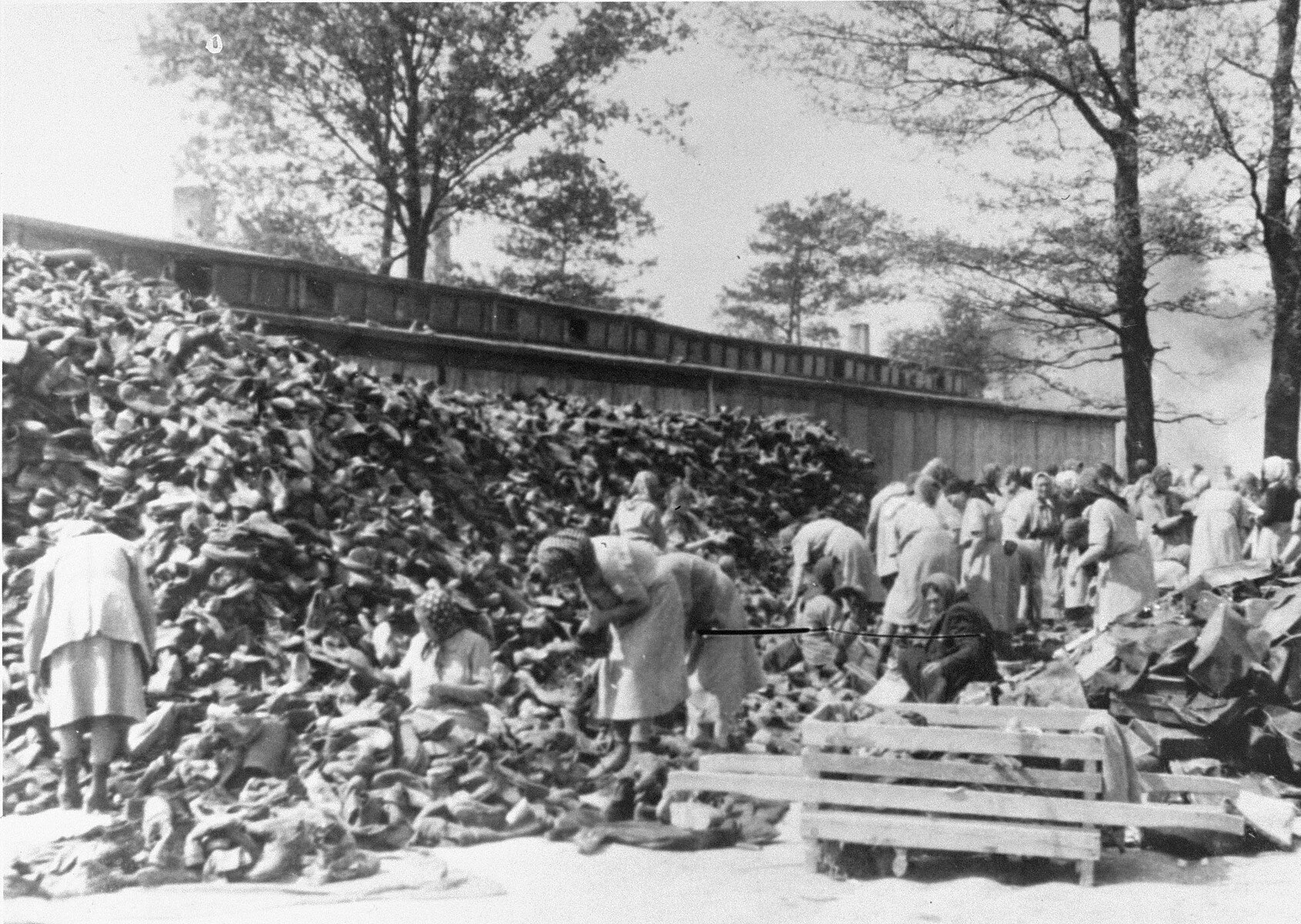 Curator's Corner: Photograph of the Kanada Warehouse in Auschwitz