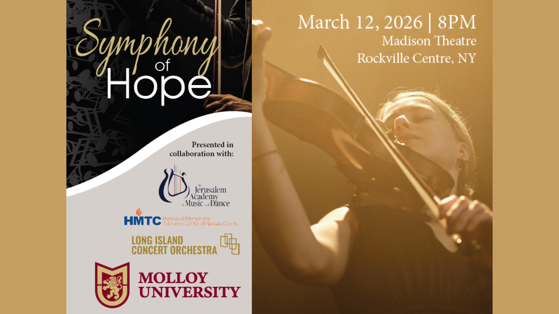 HMTC Sponsor: Symphony of Hope at Molloy University