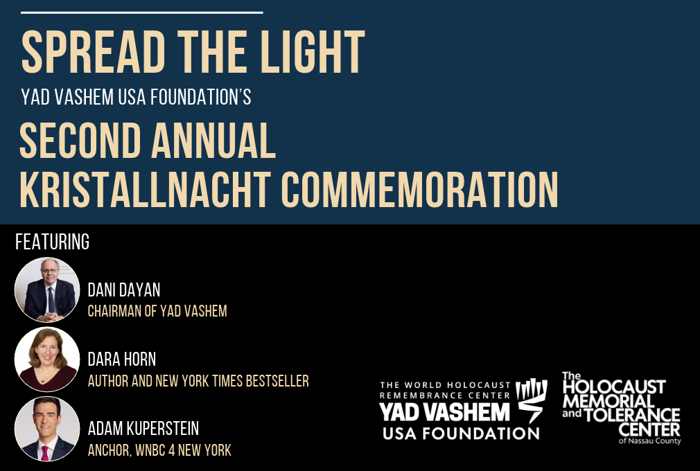 Spread The Light: Commemorating Kristallnacht in a Shattered World (Yad Vashem USA Event)