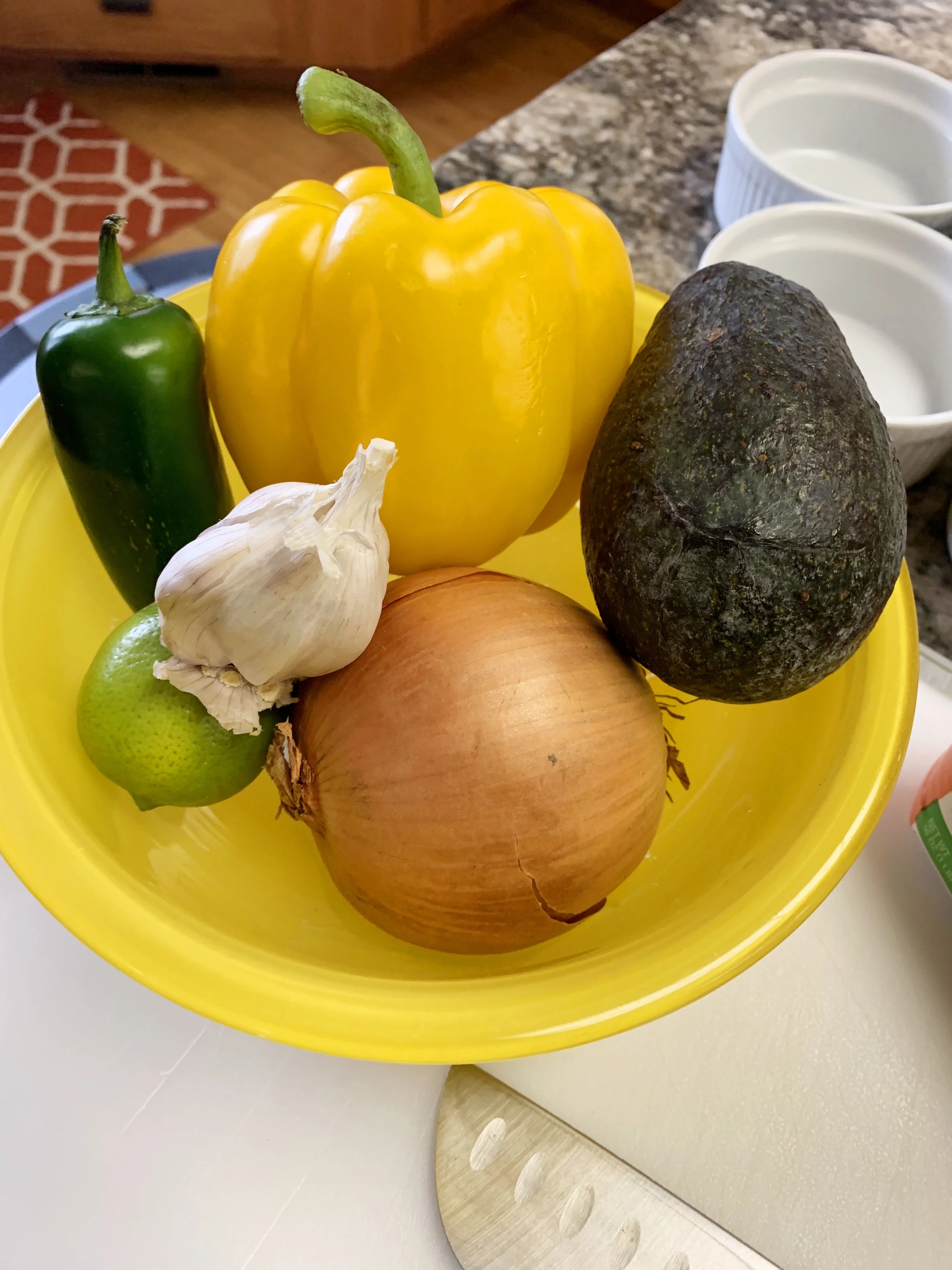 Using colorful ingredients brightens up a usually monochromatic dish like chili.