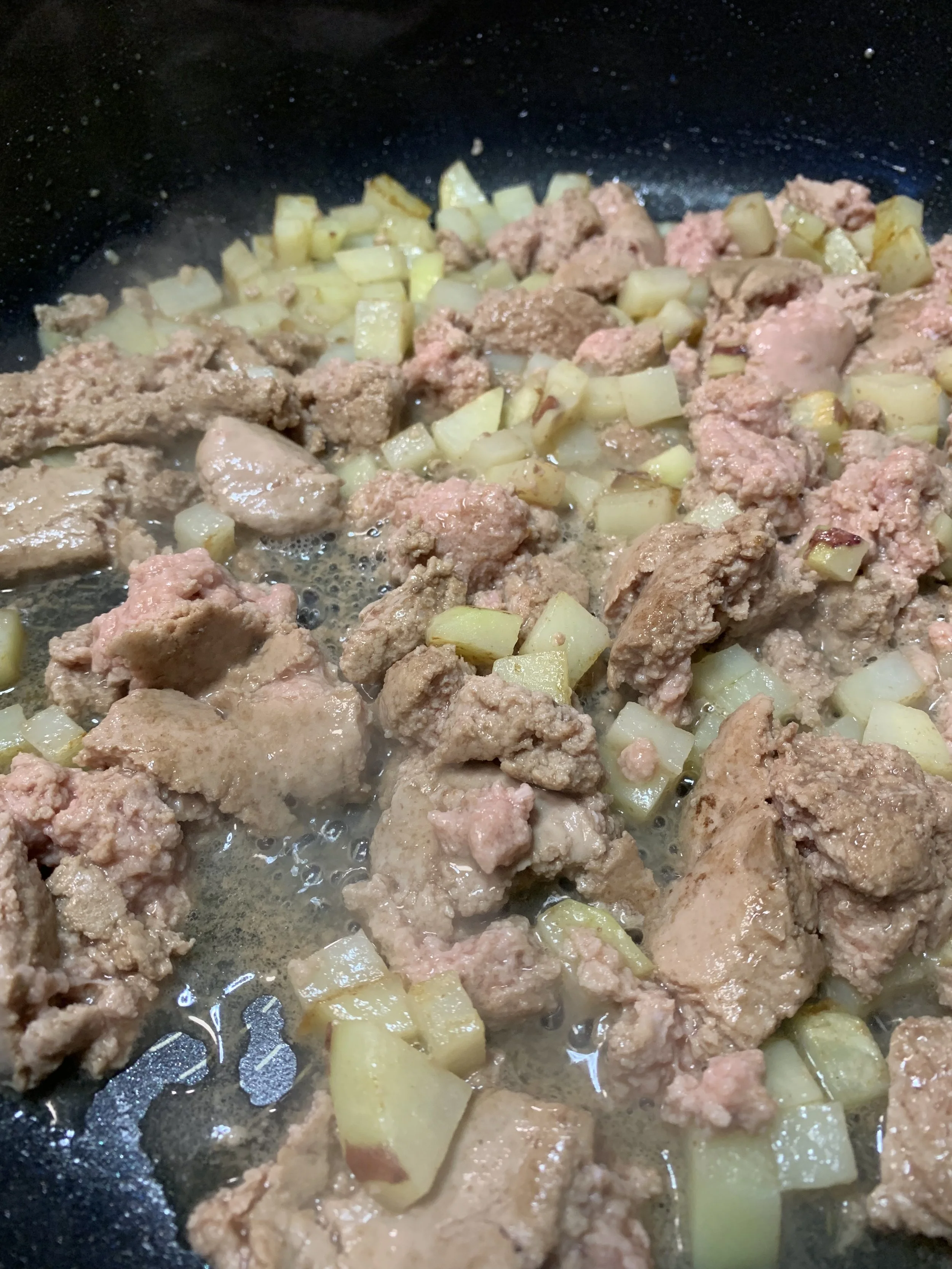 Adding root vegetables like potatoes into your meat creates a more hearty bite and is often used in Yucatan dishes.