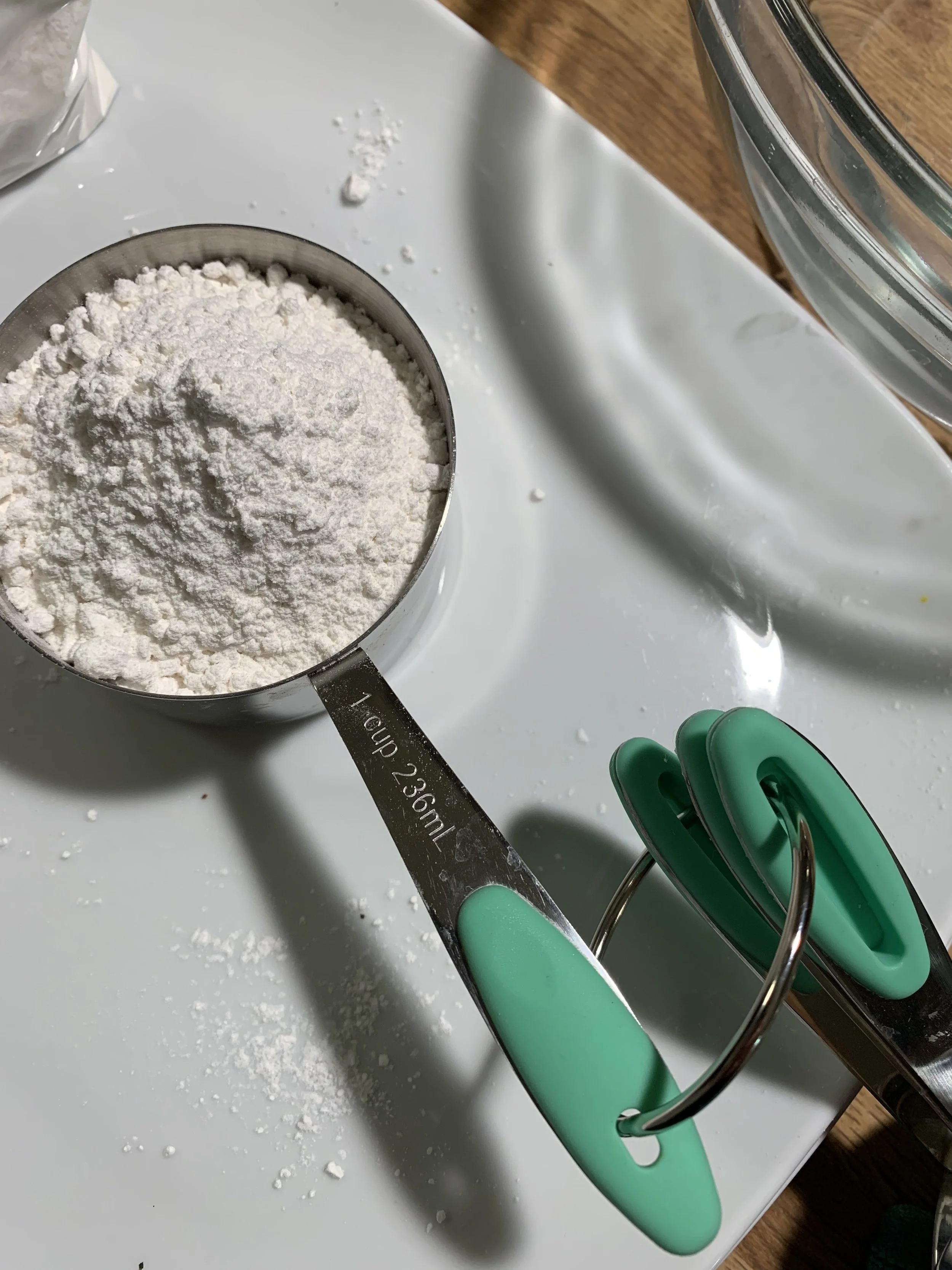 Using tempura batter works best with seafood, plus you can add southwest spices like cumin, chili powder and garlic powder to enhance the batter.