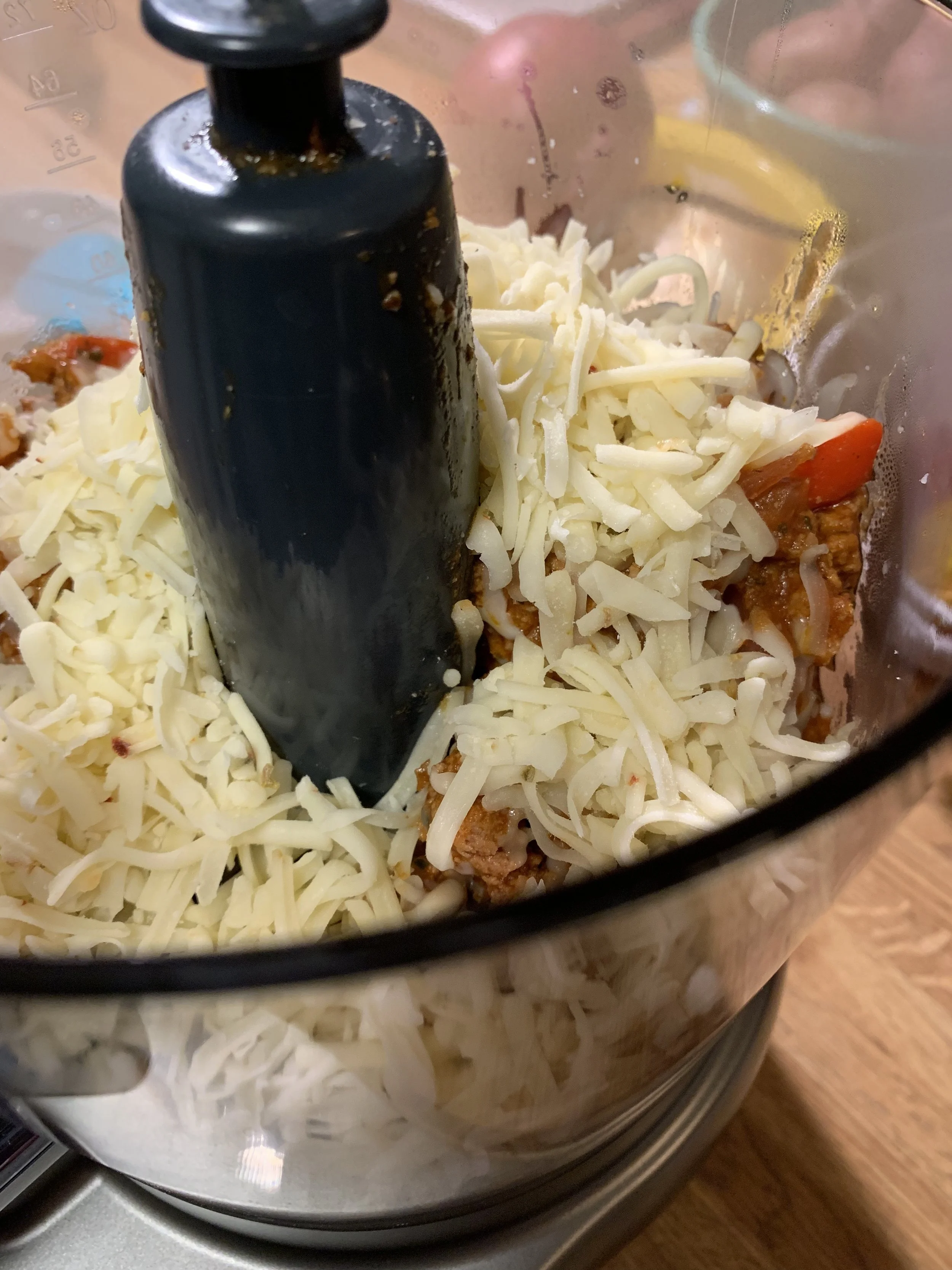Whats the best way to get great taquito filling? Adding some cheese and blend it down in a food processor!