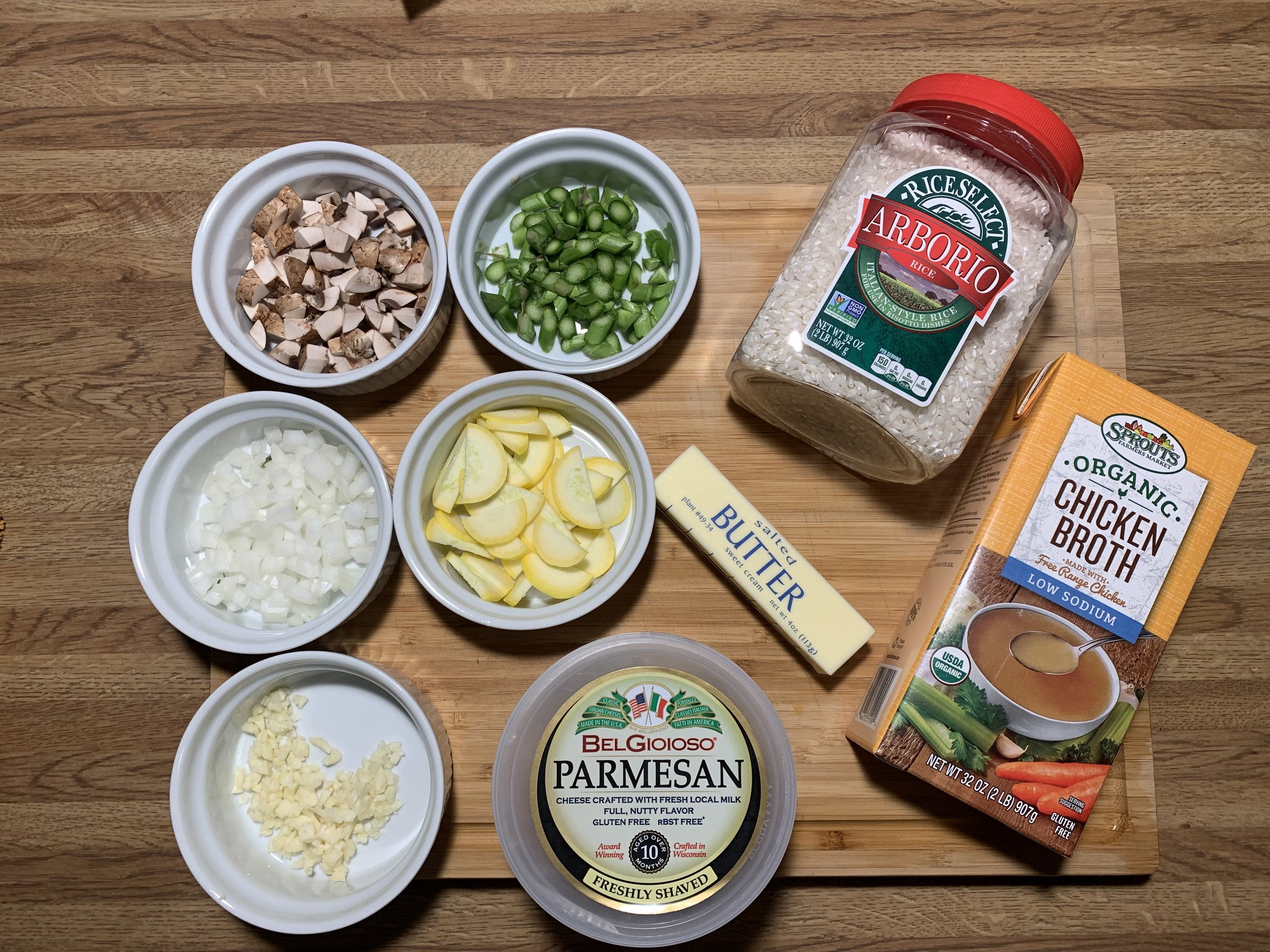 Risotto tastes great with any type of veggies, choose your own and change it up!