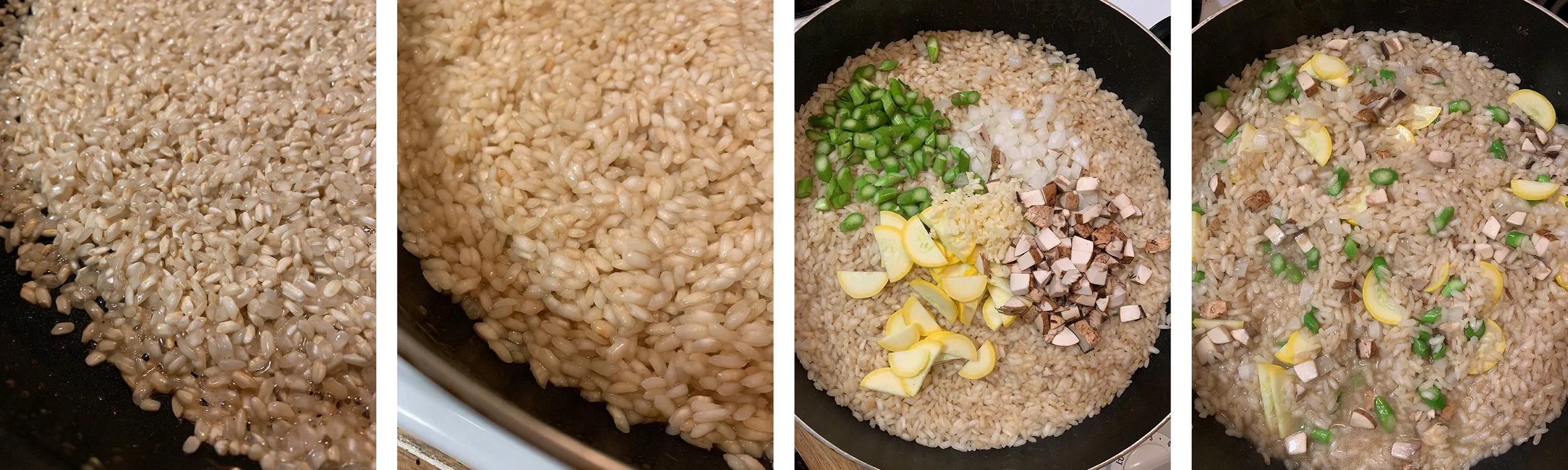 Paying attention to the rice is very important for the perfect risotto!