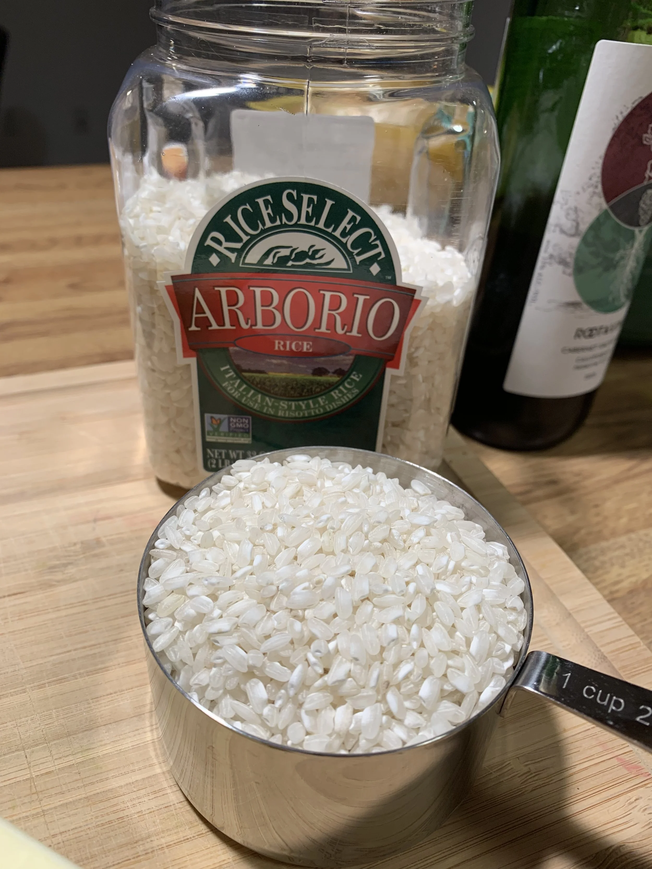 Arborio rice is an Italian short grain rice, and it is the only grain I suggest using to make risotto.