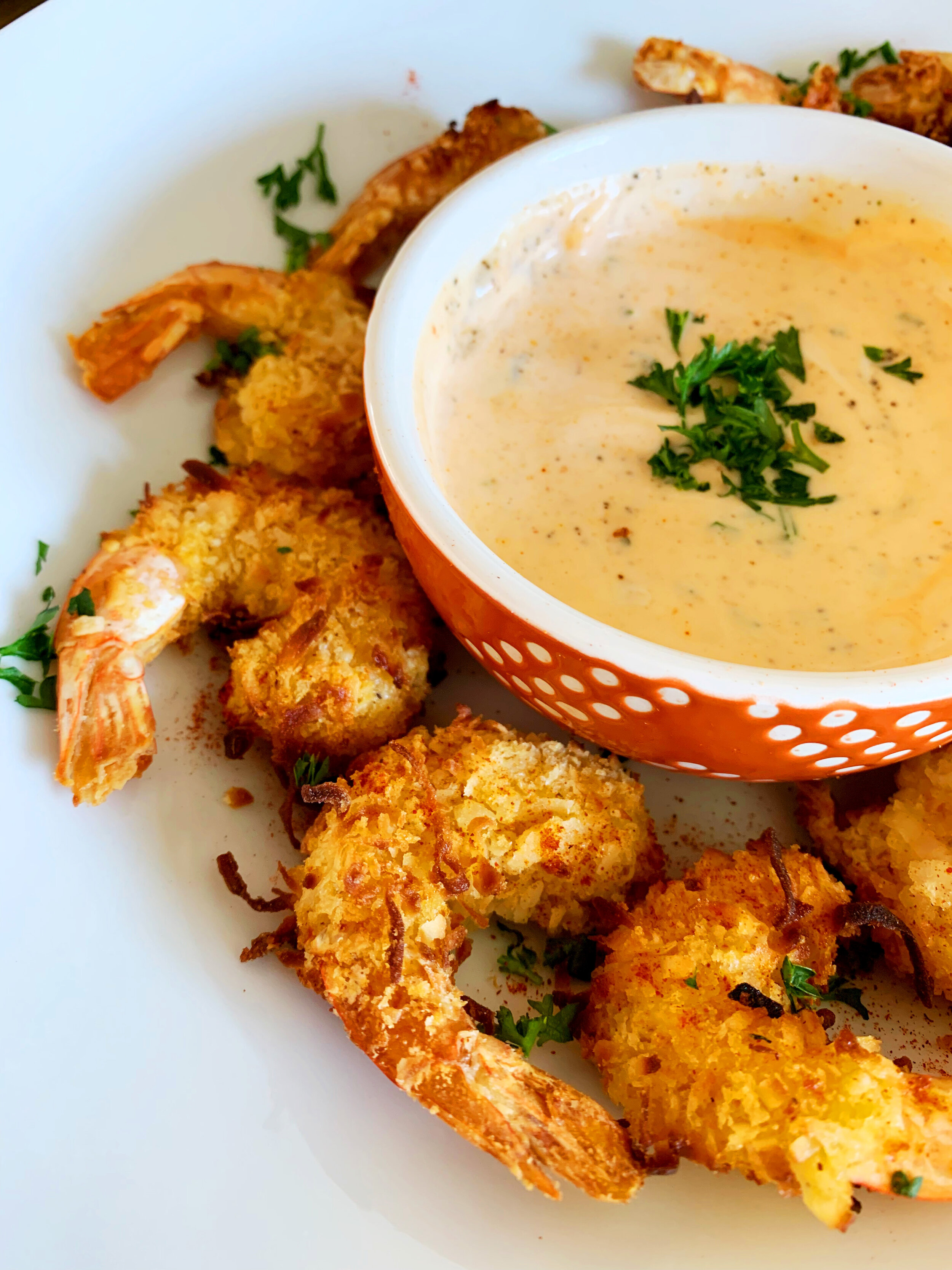 Crispy, toasty coconut crust!