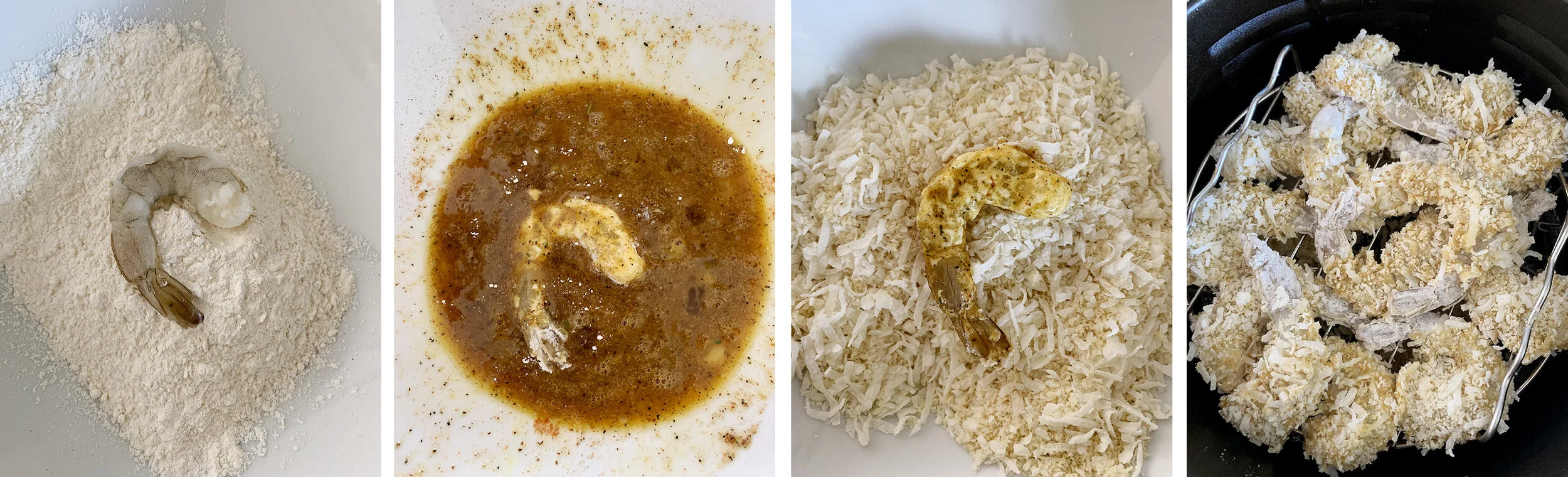 Fresh or Frozen (thawed) and SWEETENED dry coconut flakes are key!