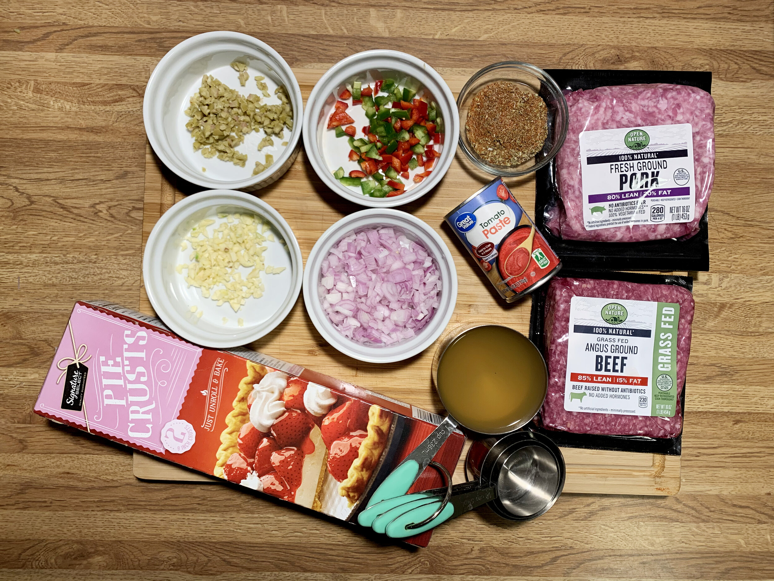 Everything you need for the empanadas.