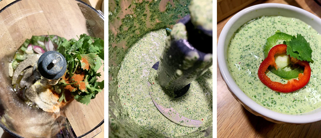 Toss everything into the food processor and voila!