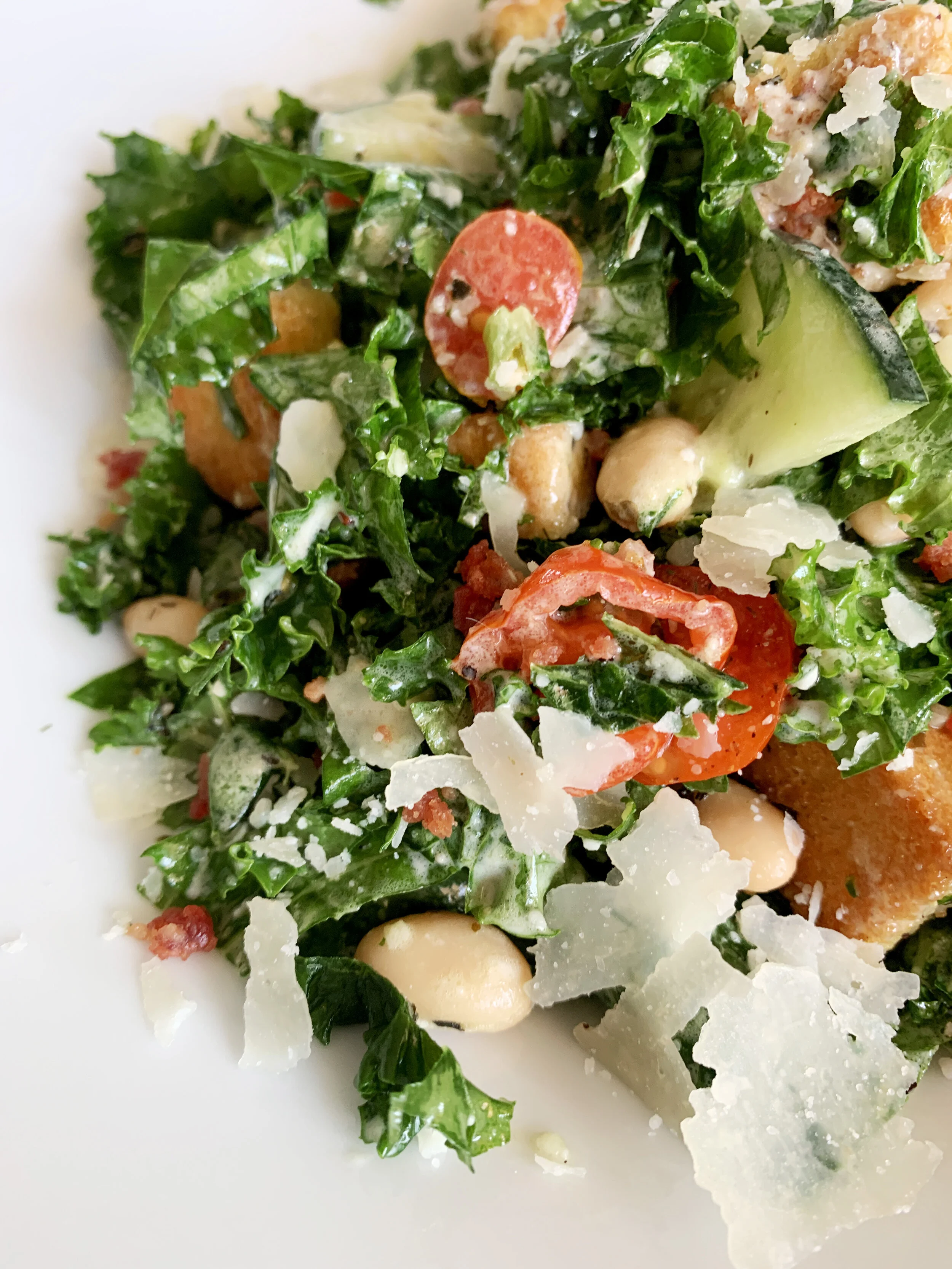 Tuscan Kale Caesar Salad