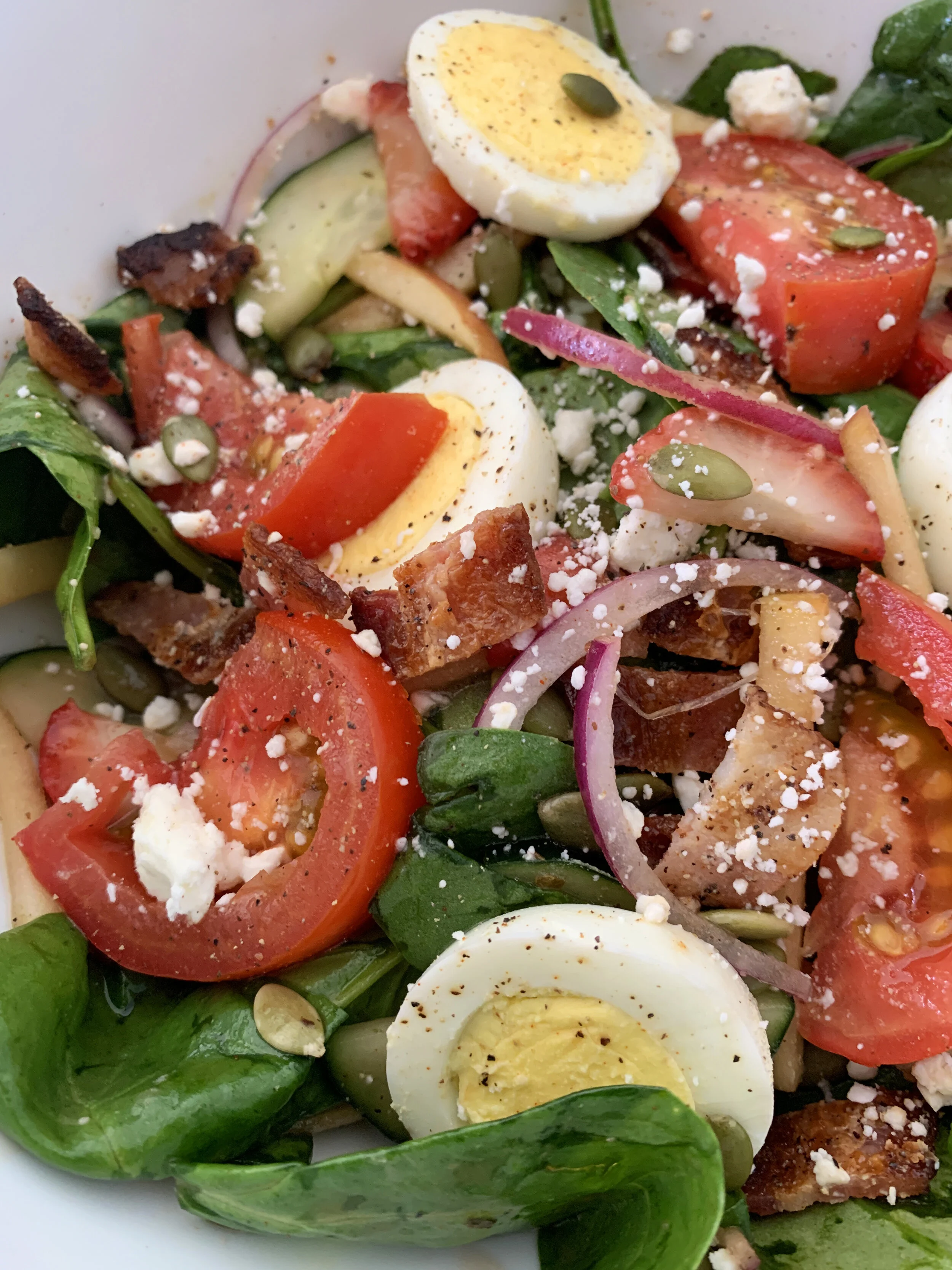 Farm-Stand Spinach Salad