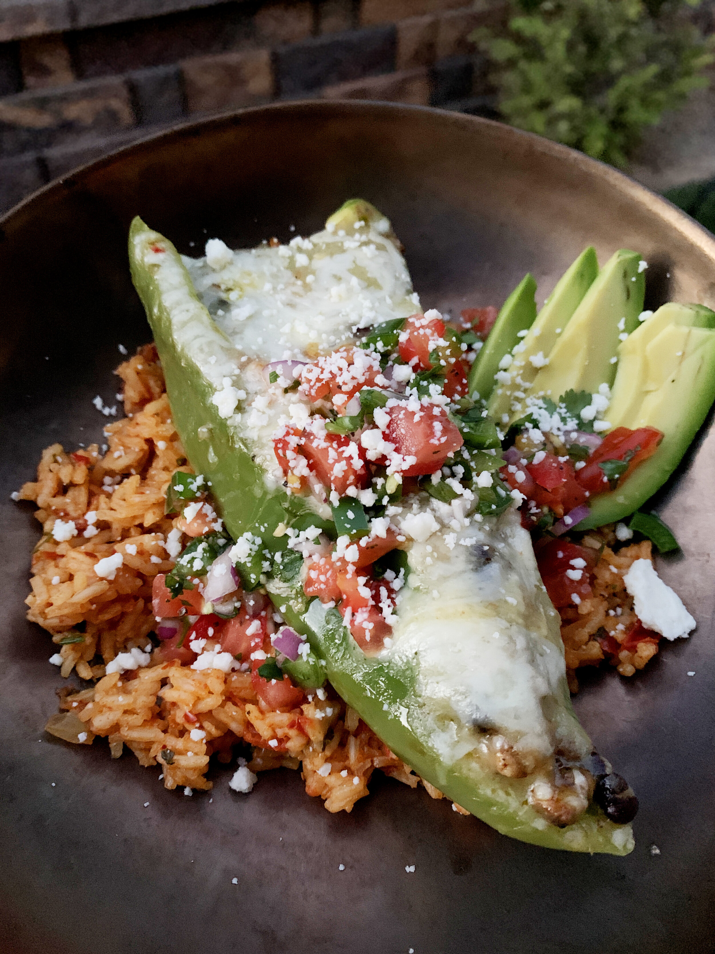 Vegetarian Stuffed SW Peppers