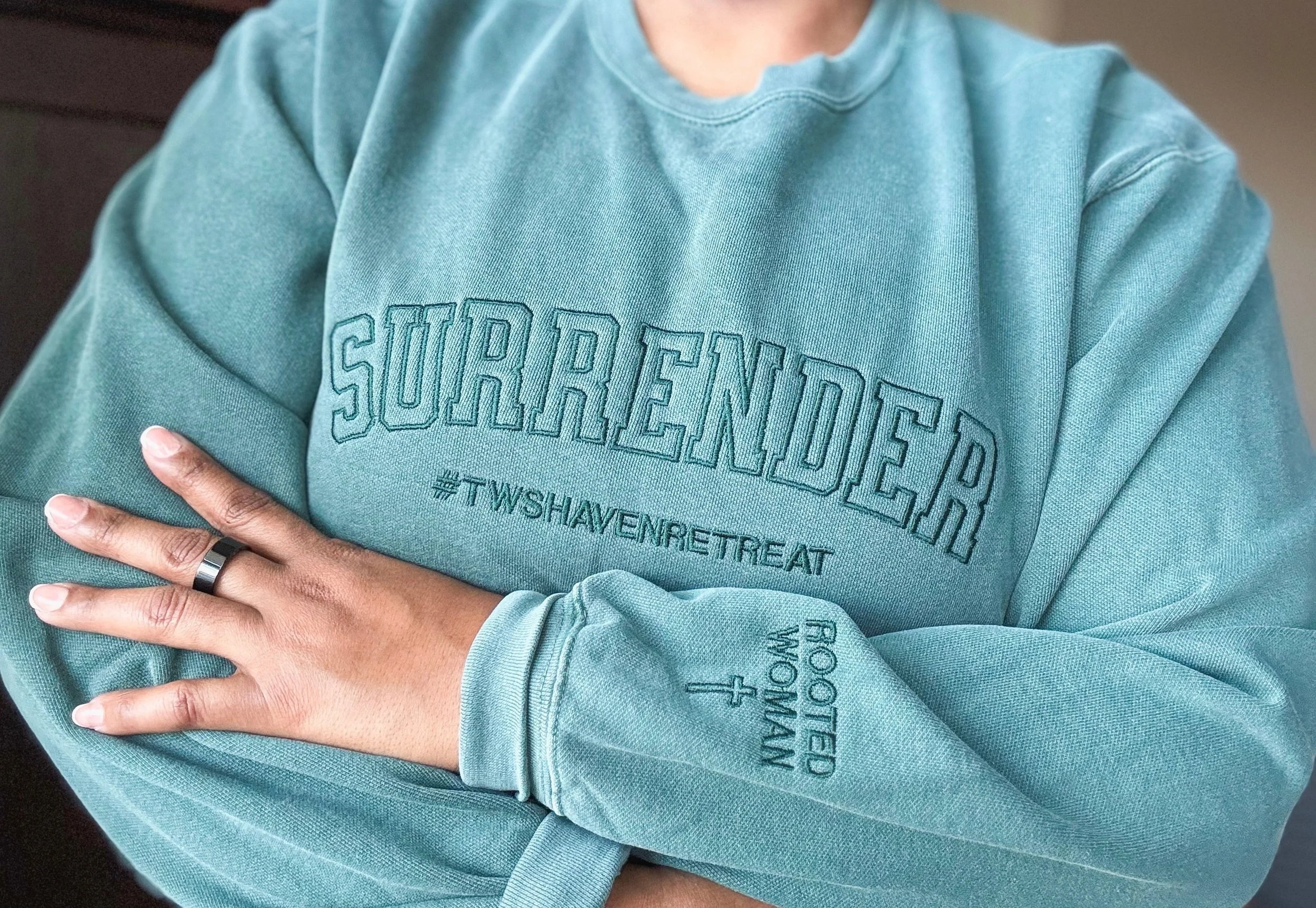 SURRENDER Embroidered Sweatshirt