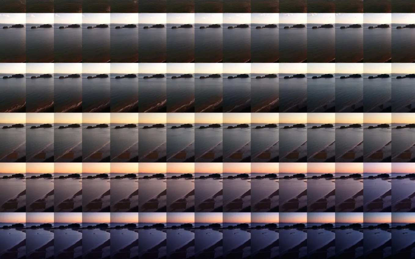 Long Island West - 12h 23m : 25 x 30 minutes 2015 (Detail) Pigment print; 104 x 70 cm Edition of 7