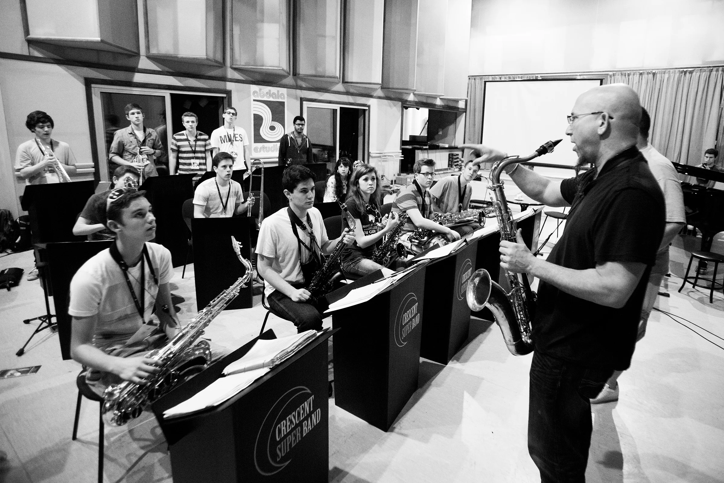 Jeff with Caleb Chapman's Crescent Super Band in Havana, Cuba at Abdala Studios rehearsing to record tracks from THE INSIDE OF THE OUTSIDE.
