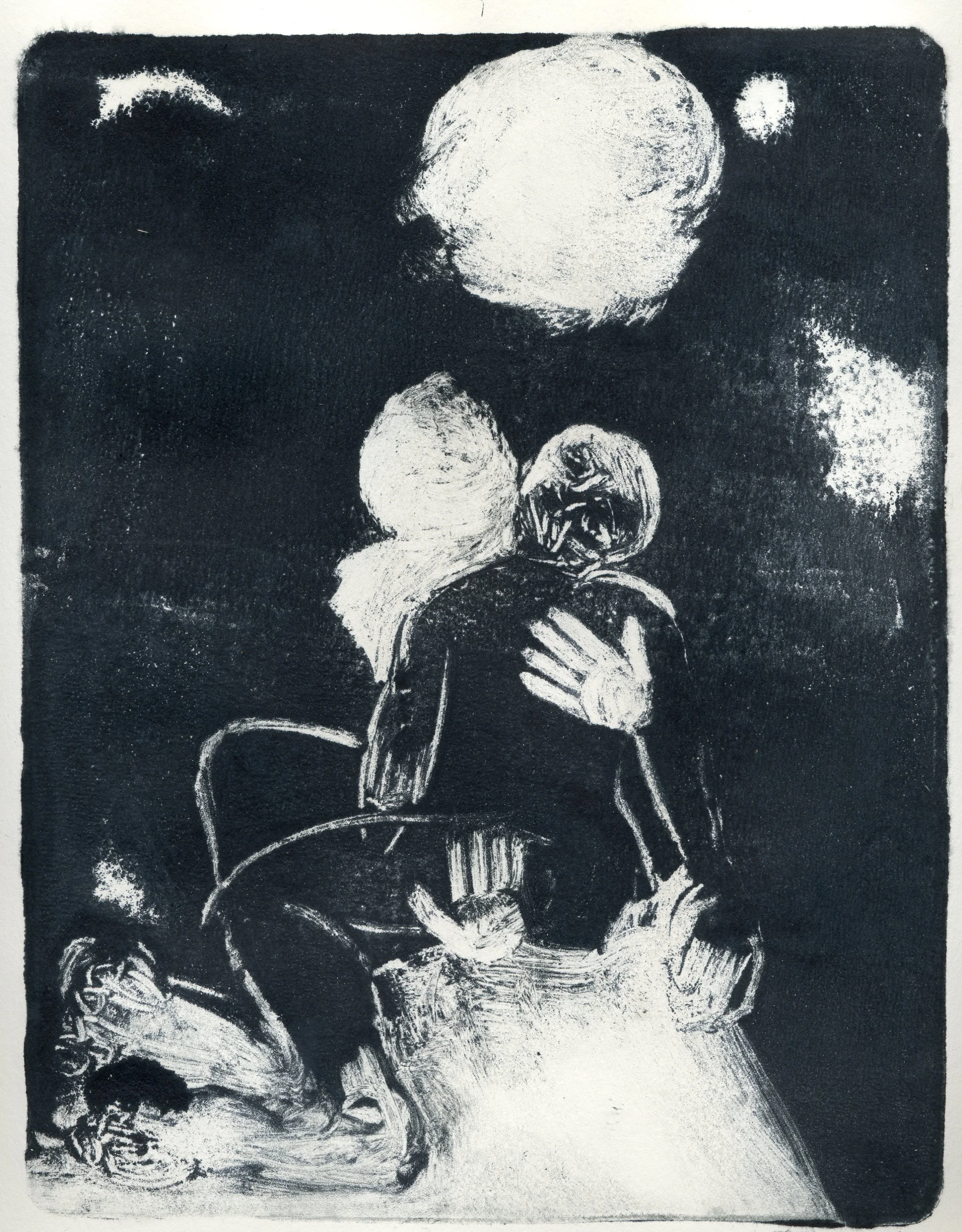 the artist is embraced