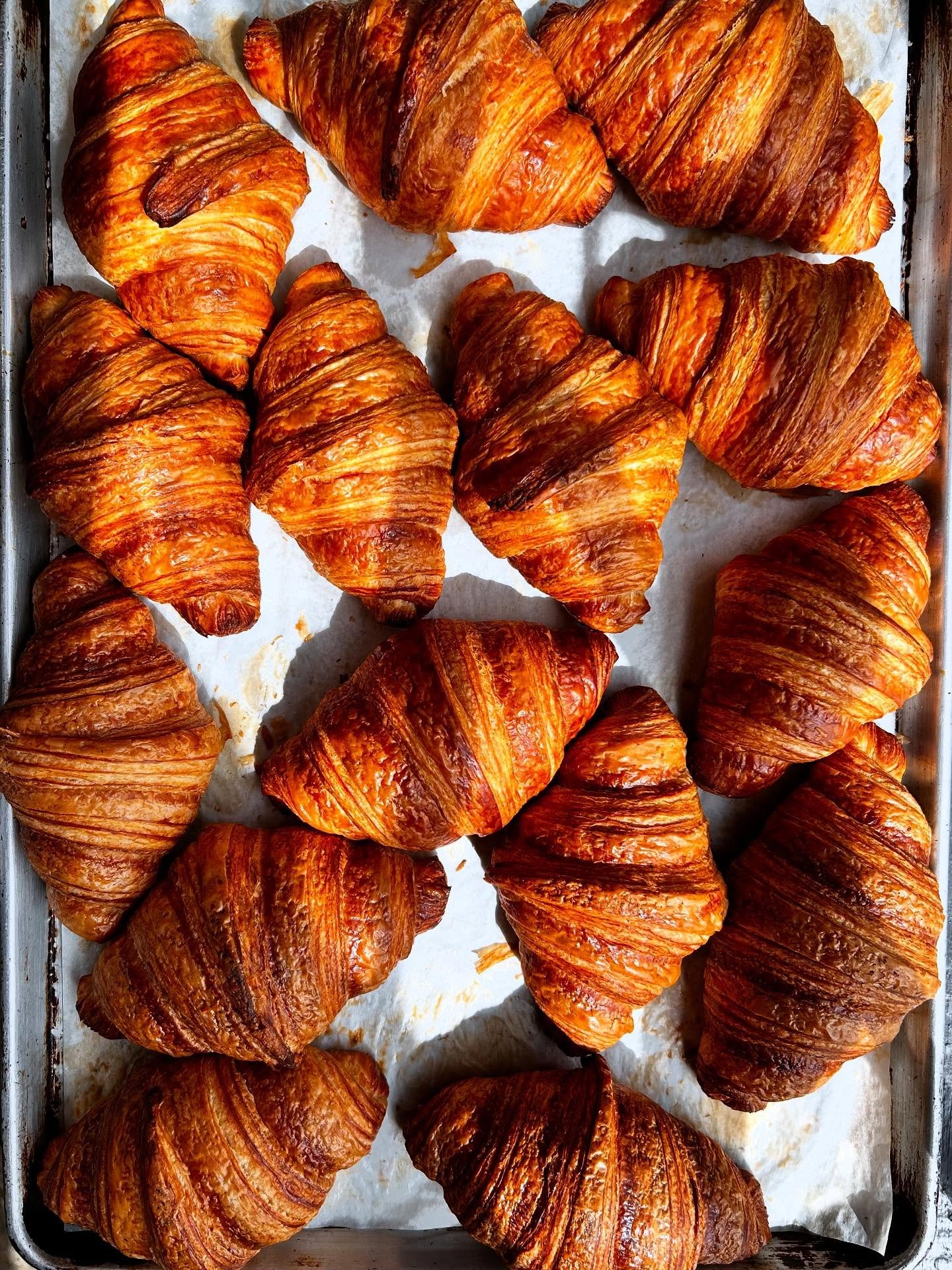 There is nothing better than a fresh croissant, buttery, flakey, melt in your mouth goodness that takes a totally of 3 days to make&hellip;. totally worth it!