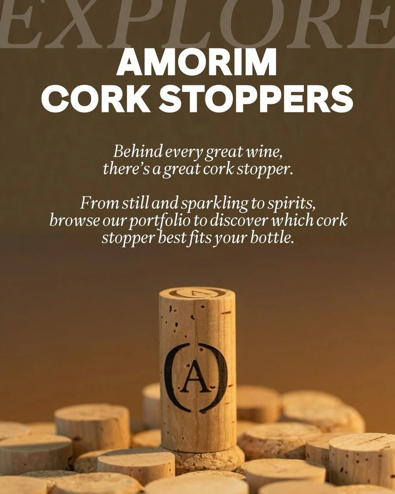 Every bottle tells a story, but the right closure helps preserve it. 🍾 Discover cork stopper solutions crafted to support quality, performance, and presentation across wine and spirits. Browse the full portfolio of Amorim cork stoppers at the link i