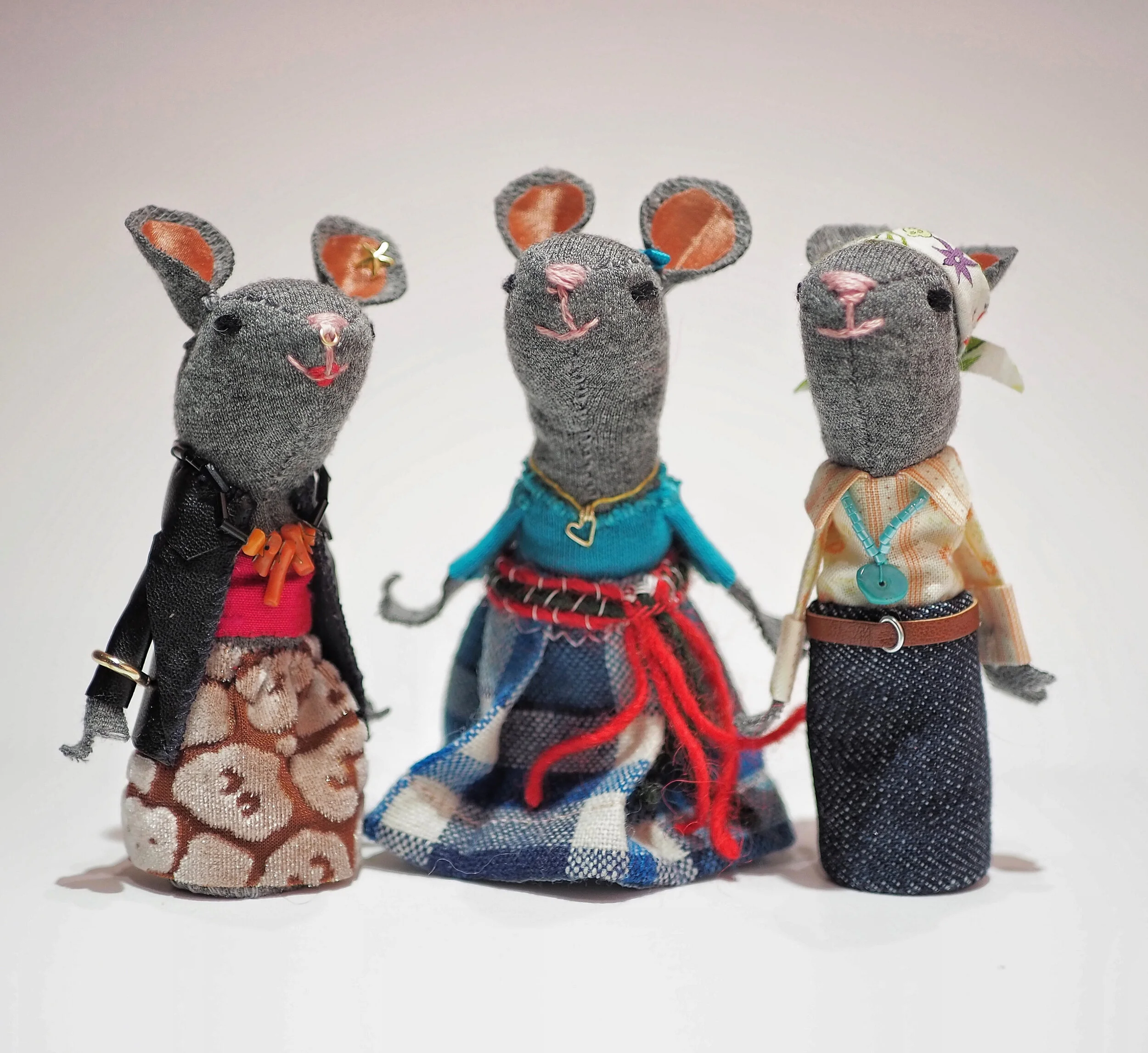 Three Mice Finger Puppets