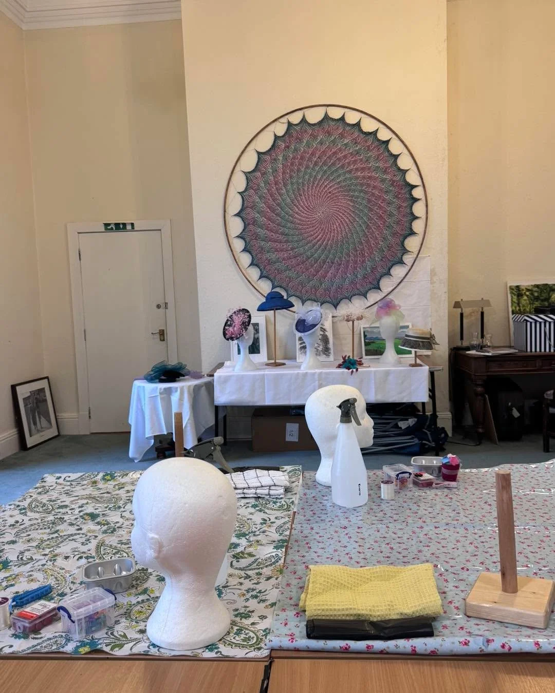 Hat HQ has temporarily relocated and for the next week we&rsquo;ve left our Old Embroidery Mill in Paisley for the beautiful @gartmorehouse in the Trossachs for a week of teaching the &lsquo;Introduction to Millinery&rsquo; course. It&rsquo;s great t