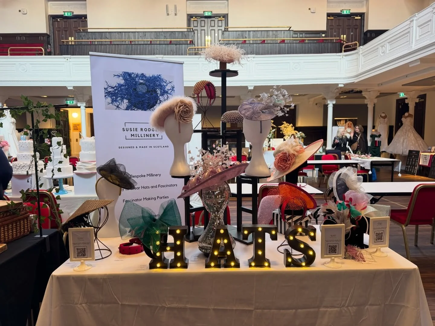 HATS ON TOUR 2026!

Me and the hats are all set up in Paisley Town Hall for my first event of the year, The Wedding Fayre organised by @littleeventsuk 

As well as lots of hats for you to try on there&rsquo;s a fabulous selection of wedding suppliers