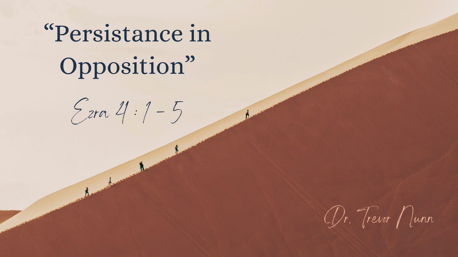 Persistence in Opposition