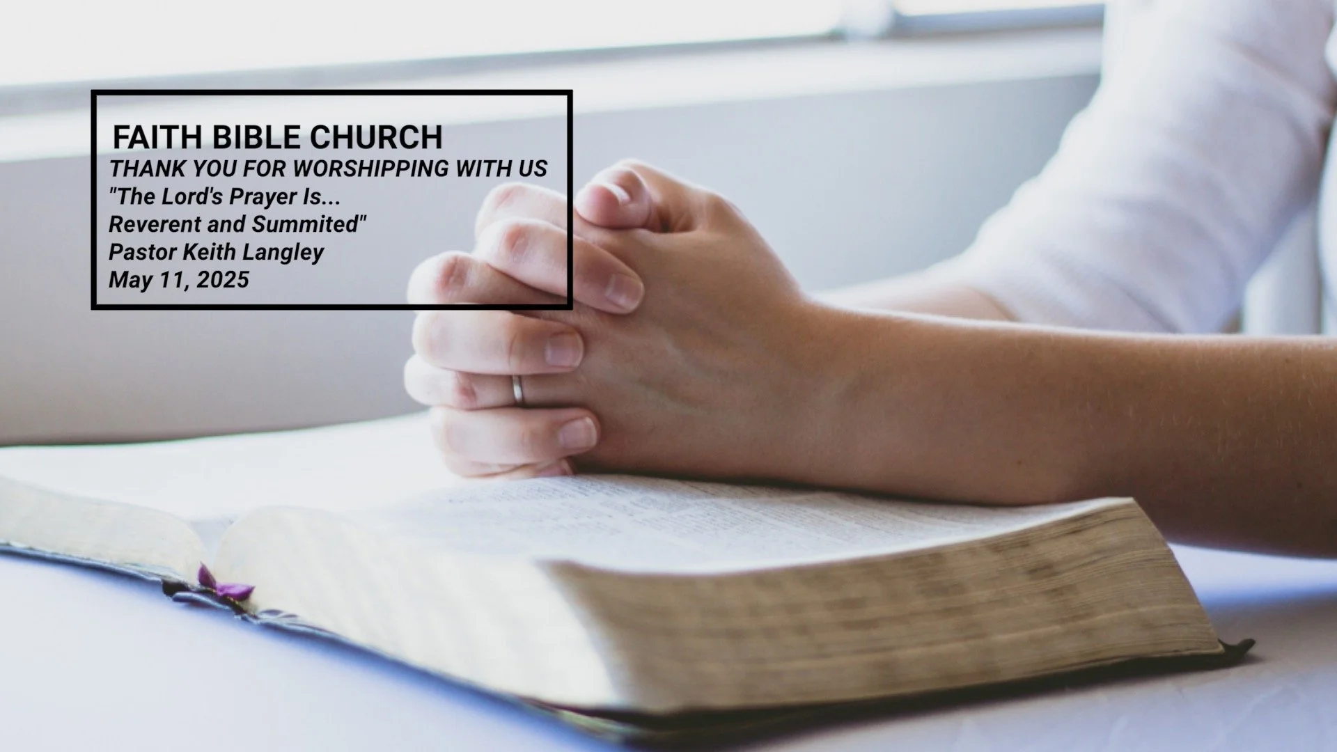 The Lord's Prayer Is...pt 2