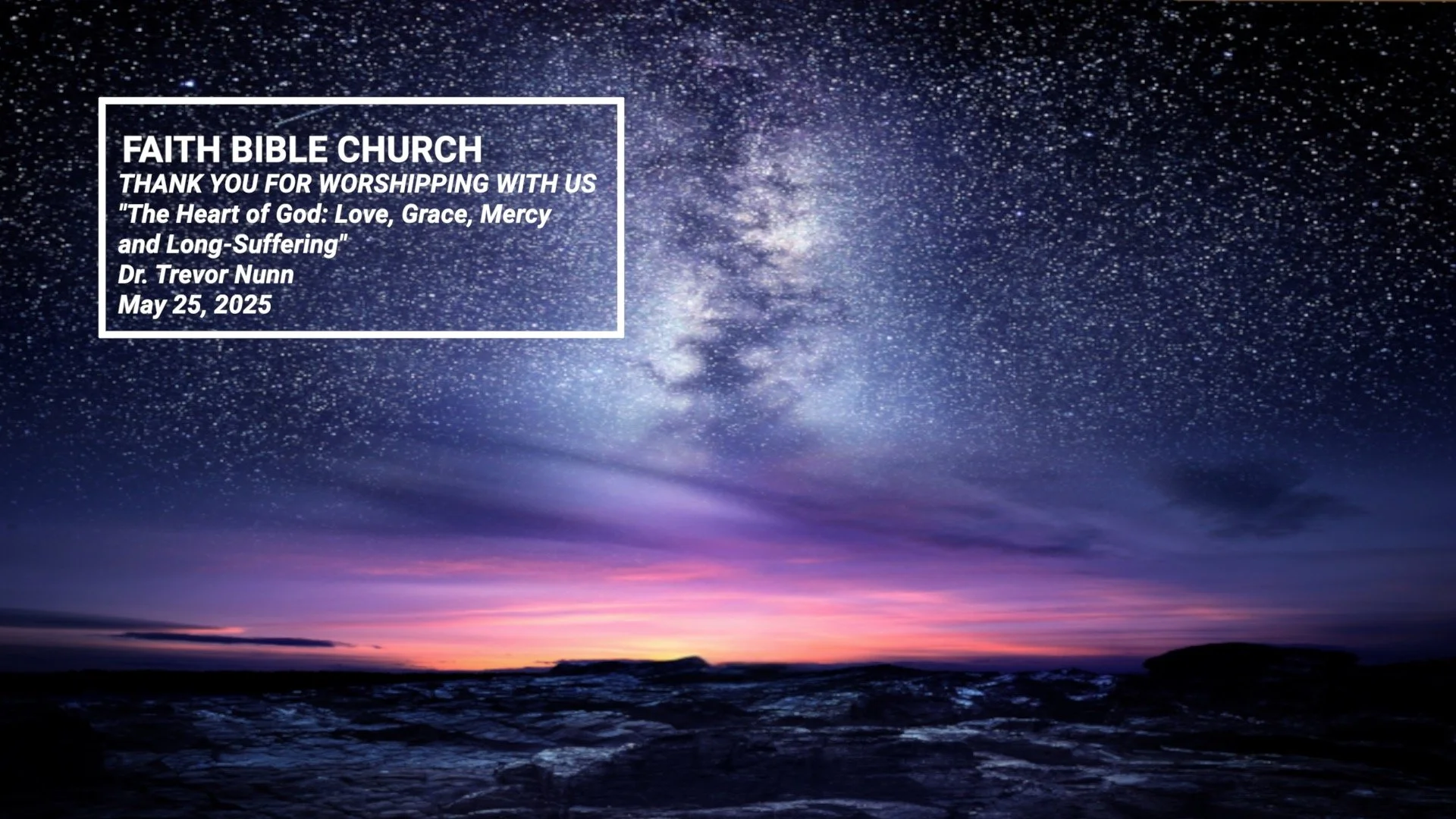 Attributes of God - Love, Grace, Mercy and Long-Suffering