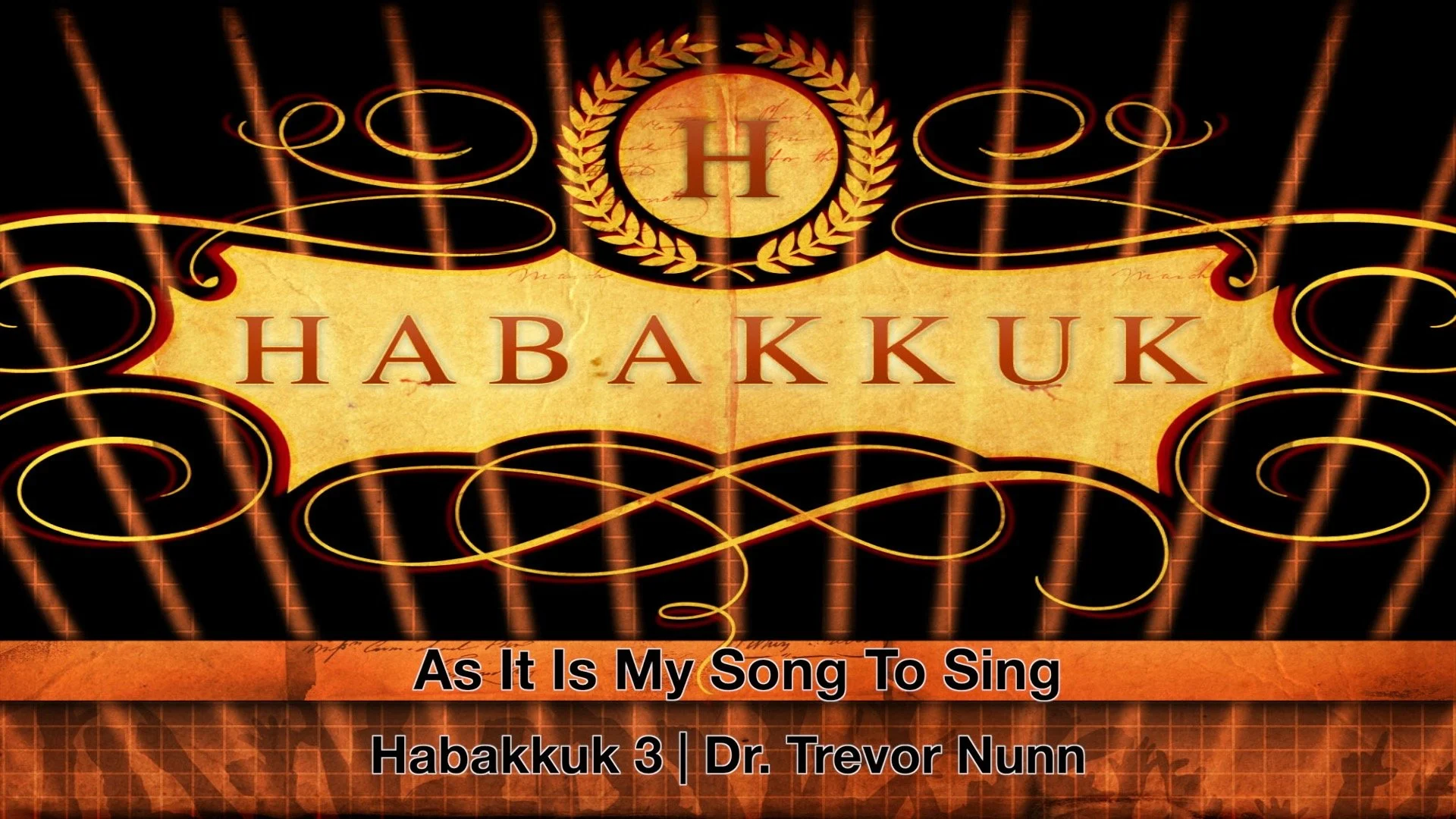 As It Is My Song To Sing