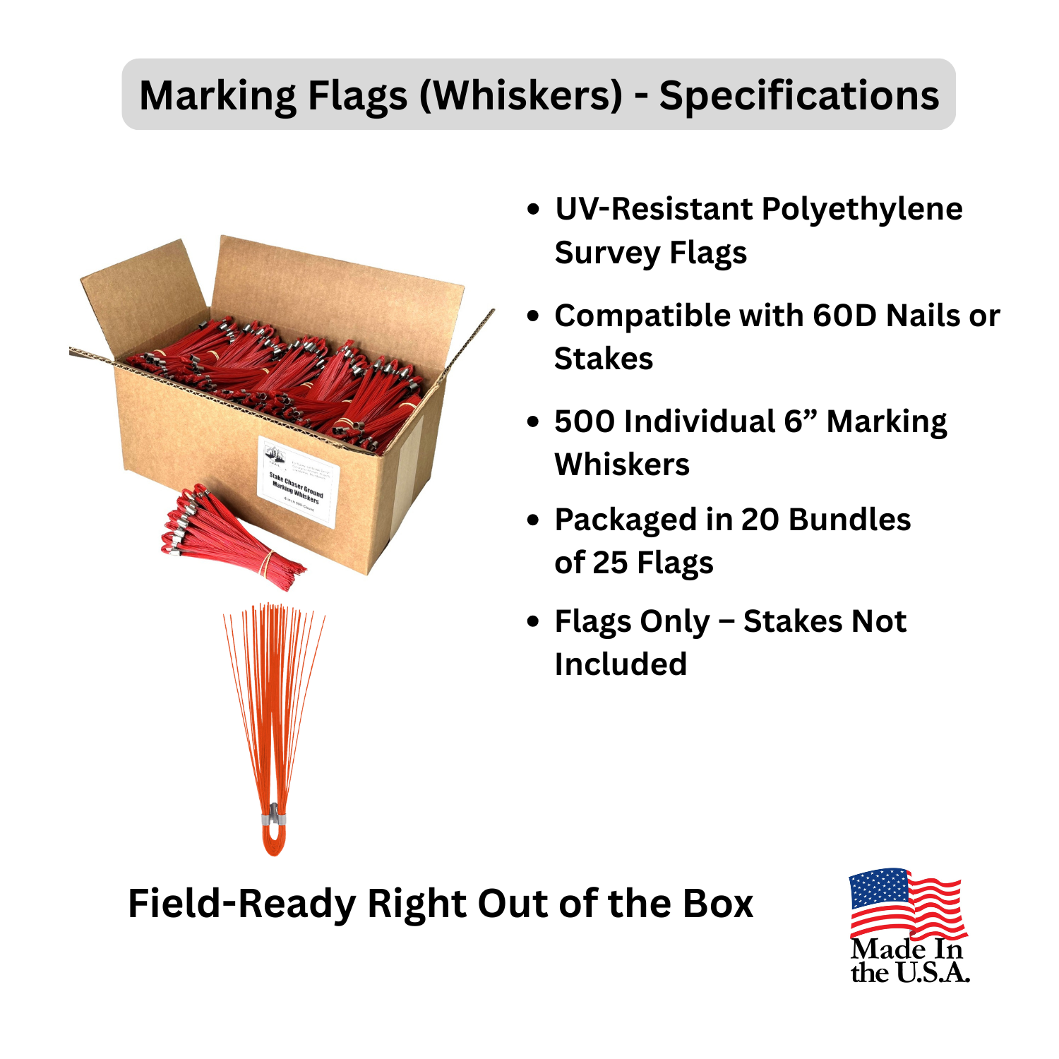 Marking Flags (Whiskers) Orange 500 Count - Specifications.png
