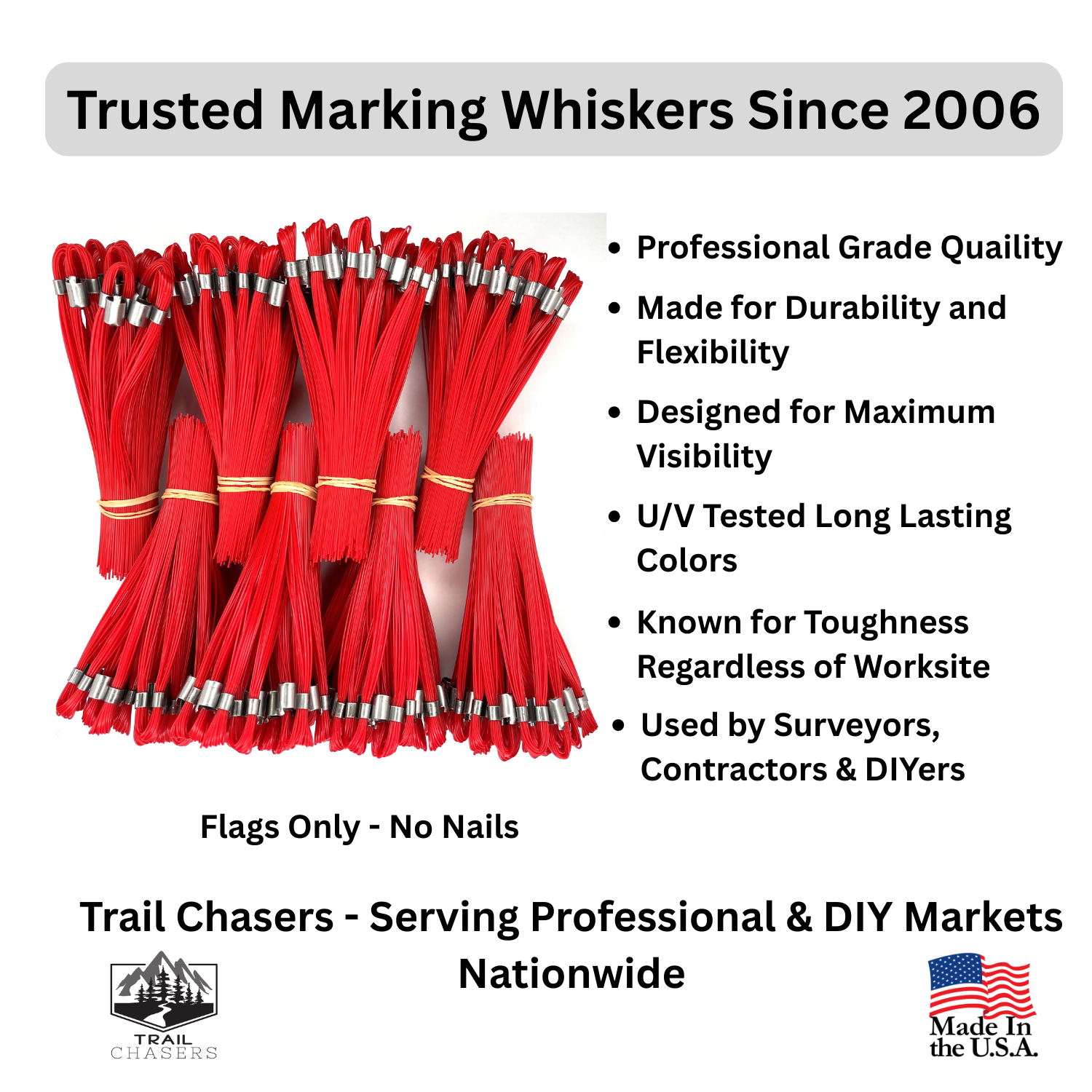 Trail Chasers Orange Marking Flags for Survey Construction Landscaping.png