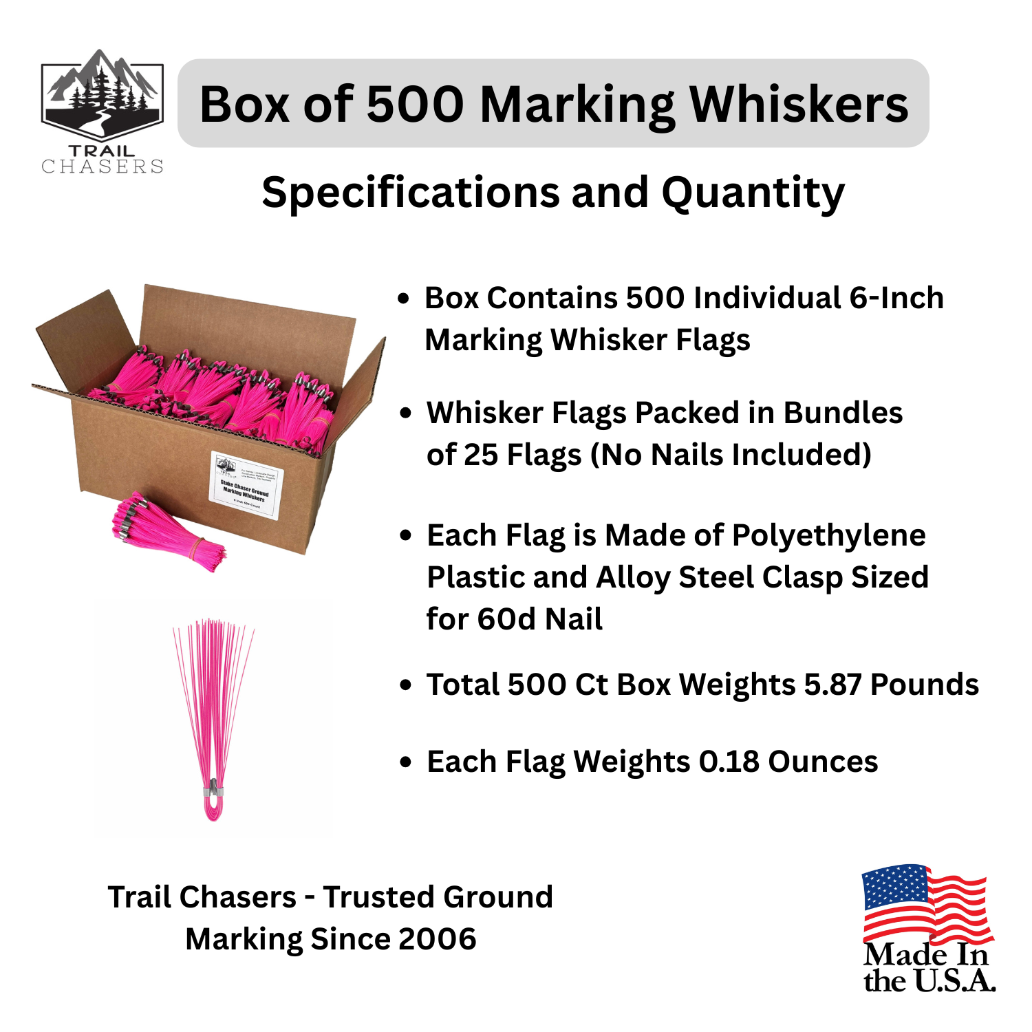 Trail Chasers Pink 500 Count Marking Whiskers Specifications and Dimensions.png
