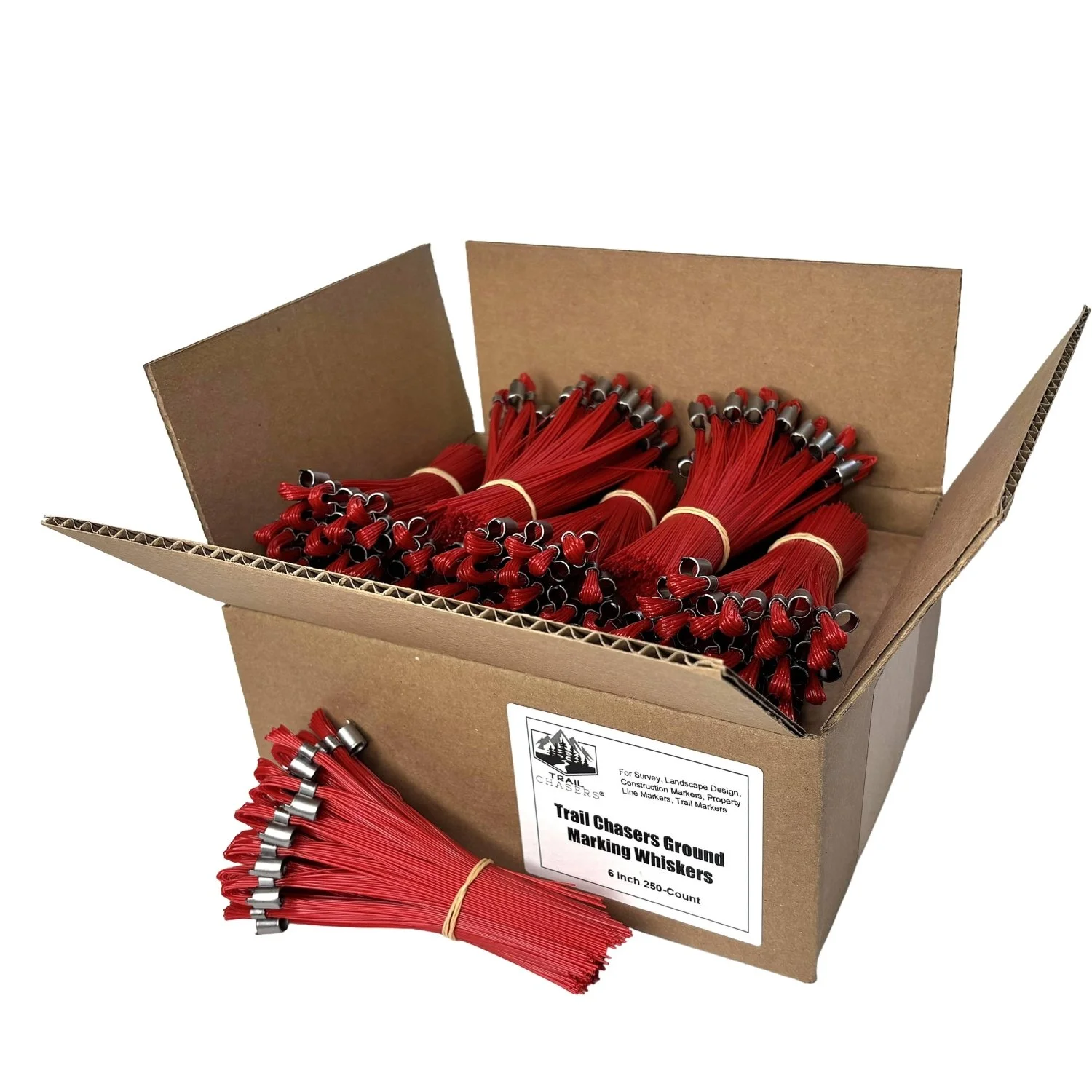 Trail Chasers Marking Flags Red 250 Count .jpg