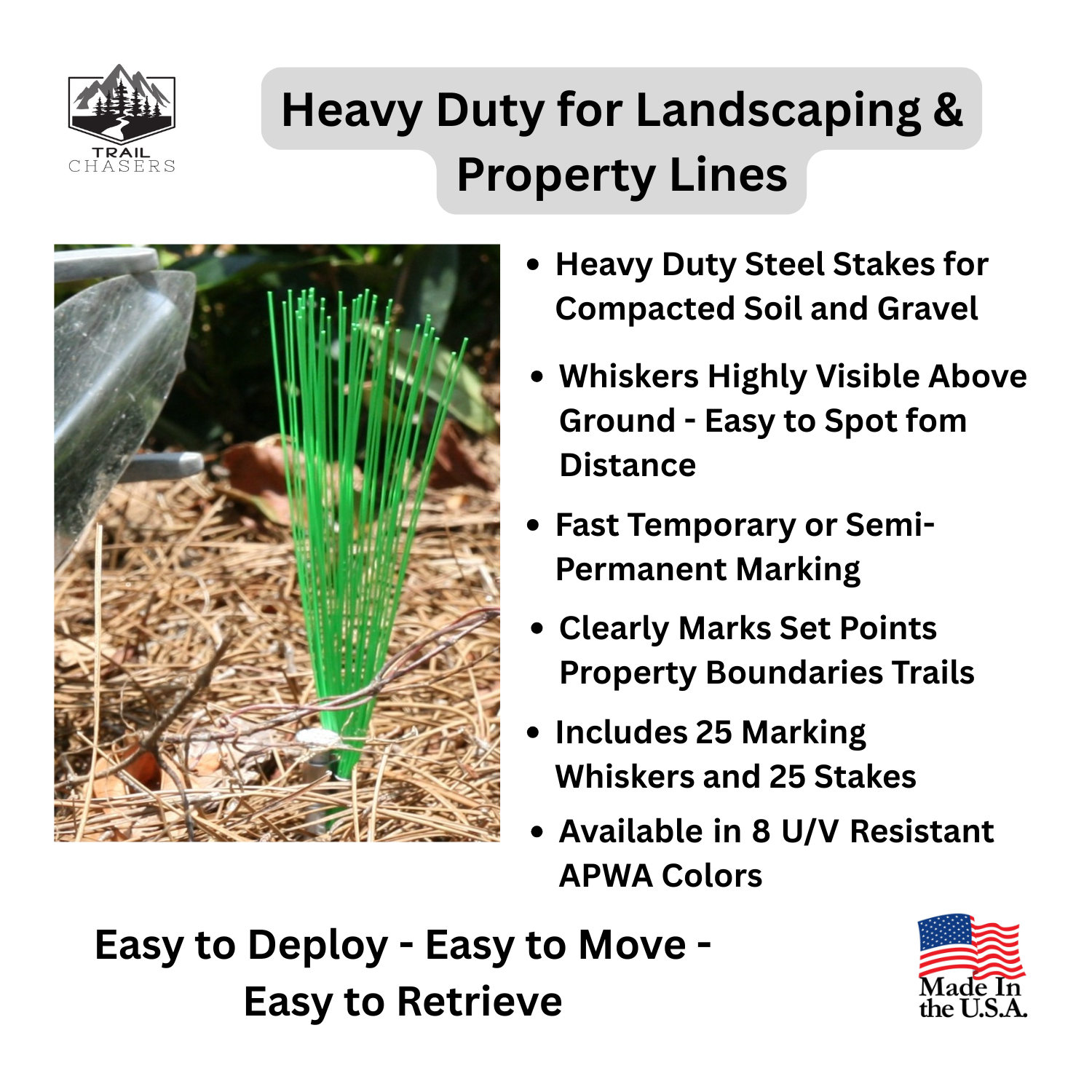 Trail Chasers Heavy Duty Marking Flags Green Landscaping and Property Lines.png