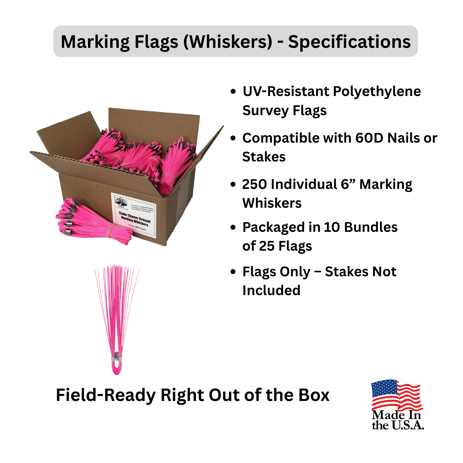 Marking Flags (Whiskers) Pink 250 Count - Specifications.png