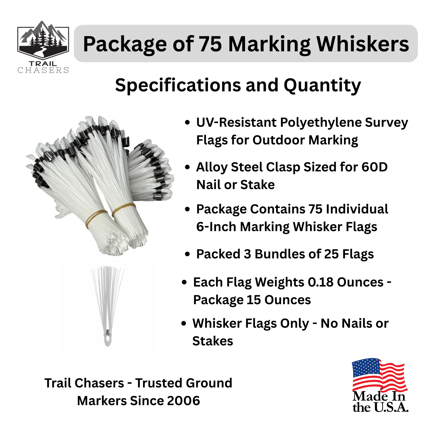 Trail Chasers White 75 Marking Whiskers - Specifications and Quantity.png