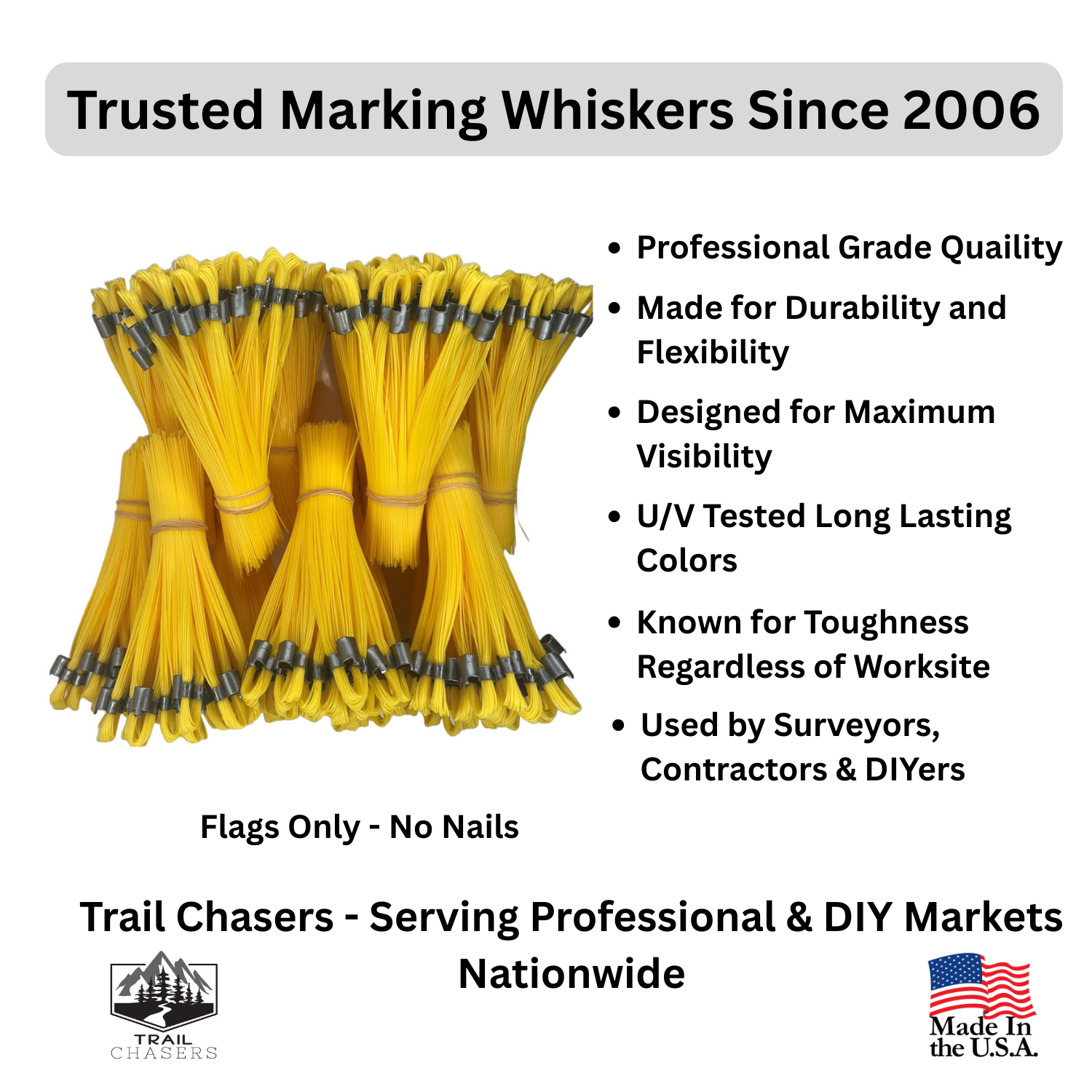 Trail Chasers Yellow Marking Flags for Survey Construction Landscaping.png